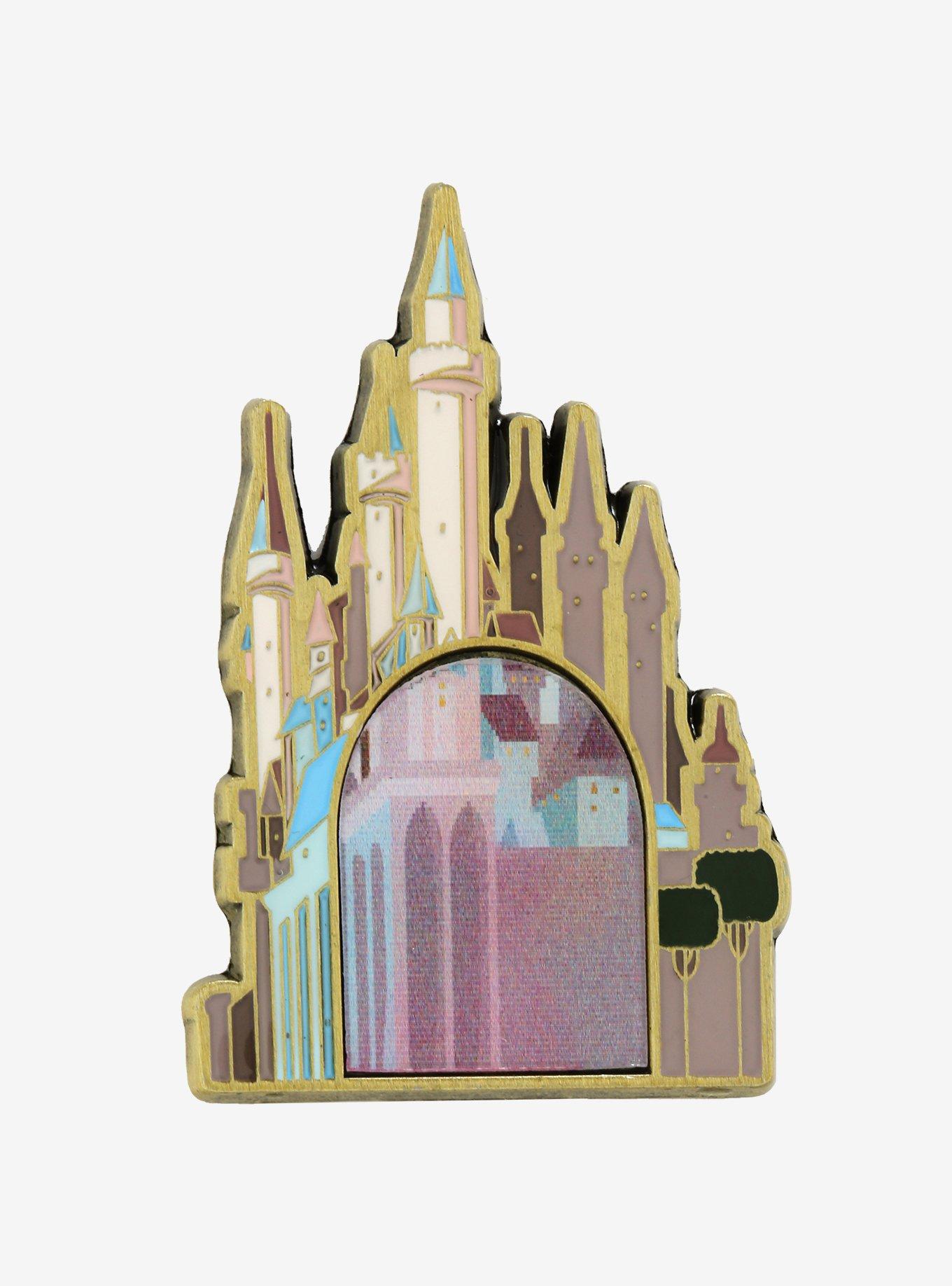 Loungefly Disney Princess Sleeping Beauty Castle Lenticular Enamel Pin - BoxLunch Exclusive, , alternate