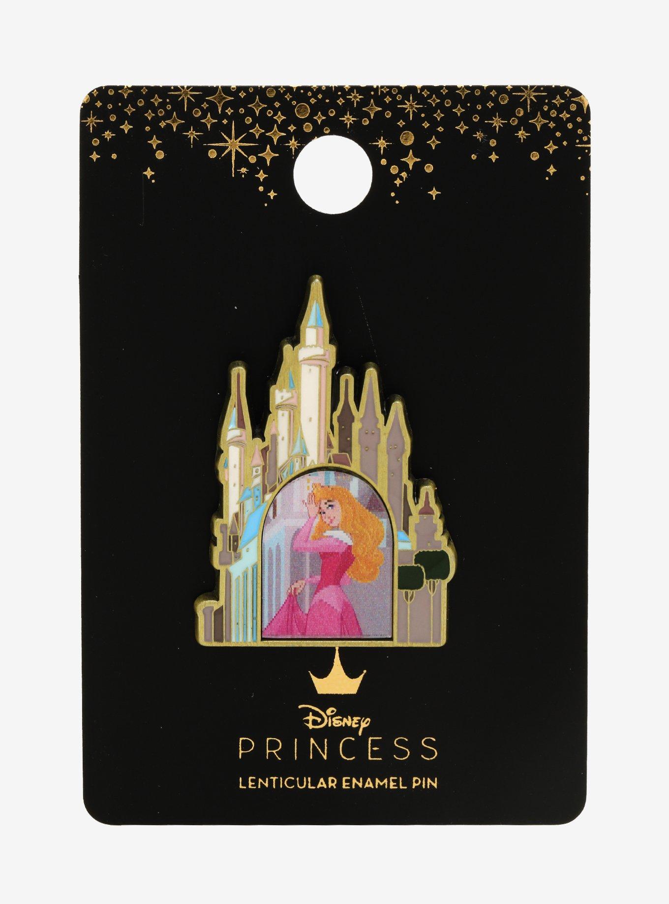 Loungefly Disney Princess Sleeping Beauty Castle Lenticular Enamel Pin - BoxLunch Exclusive, , alternate