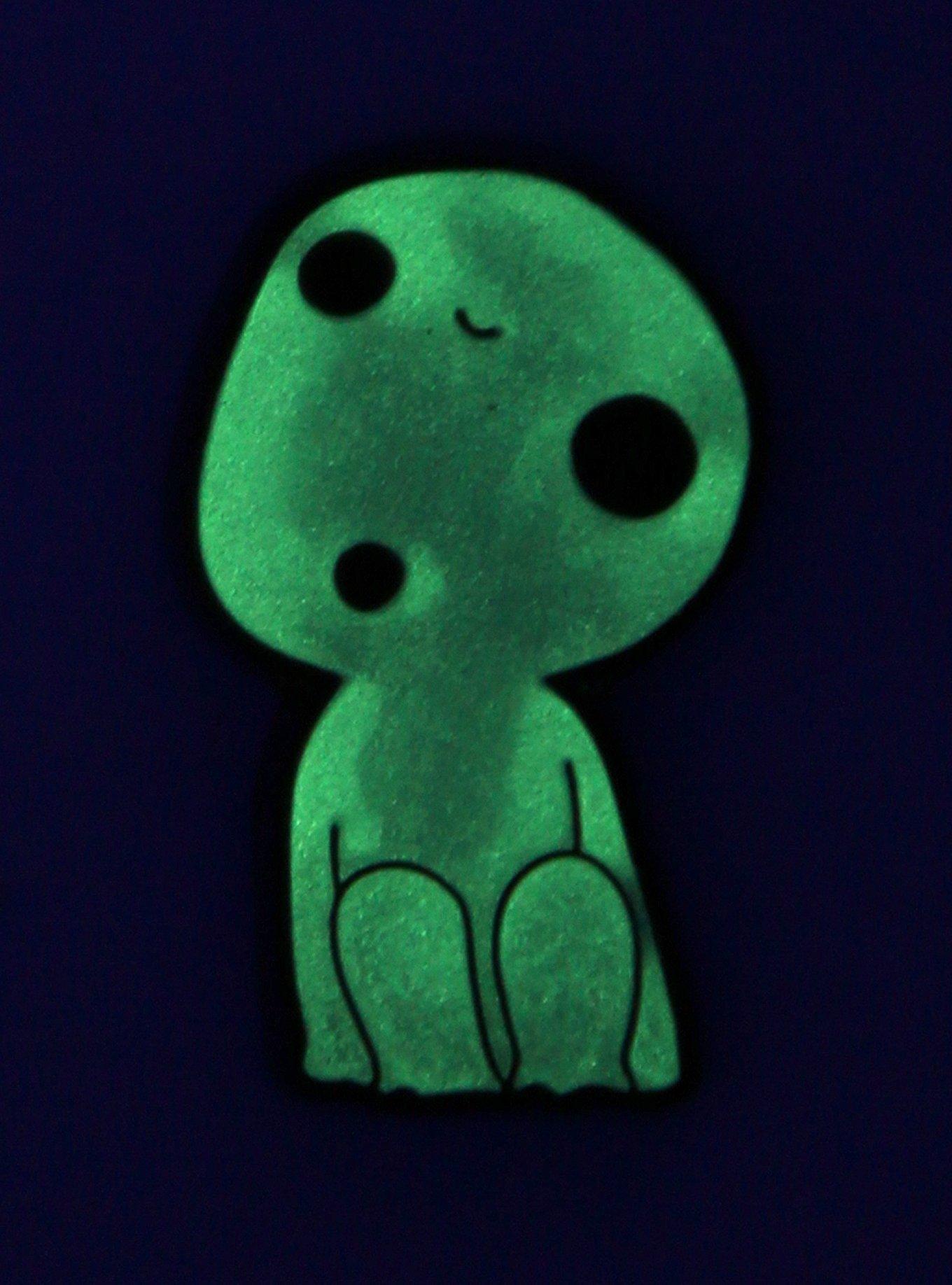Our Universe Studio Ghibli Princess Mononoke Kodama Glow-in-the-Dark Enamel Pin - BoxLunch Exclusive, , alternate