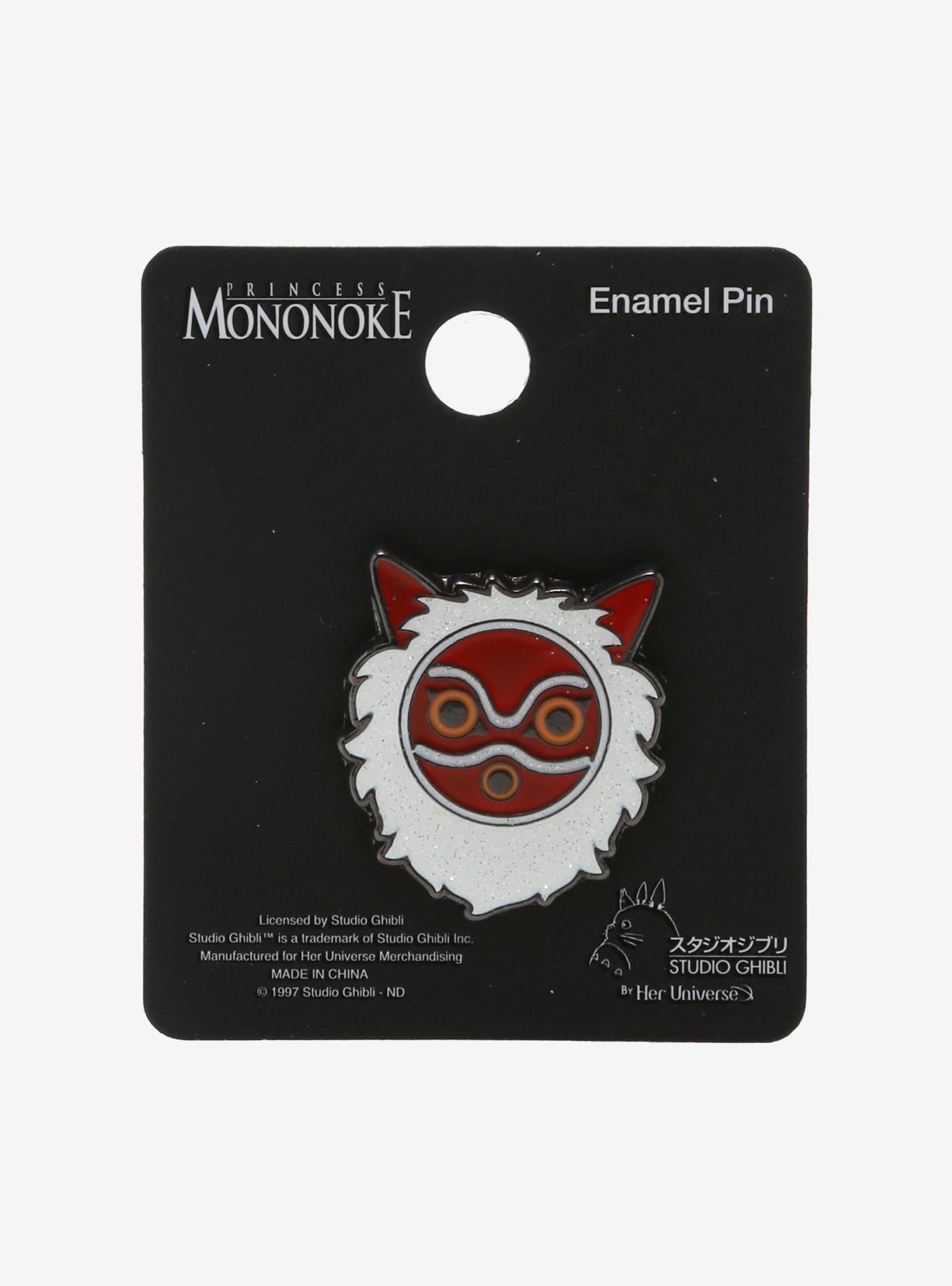 Studio Ghibli Princess Mononoke Mask Enamel Pin - BoxLunch Exclusive, , alternate