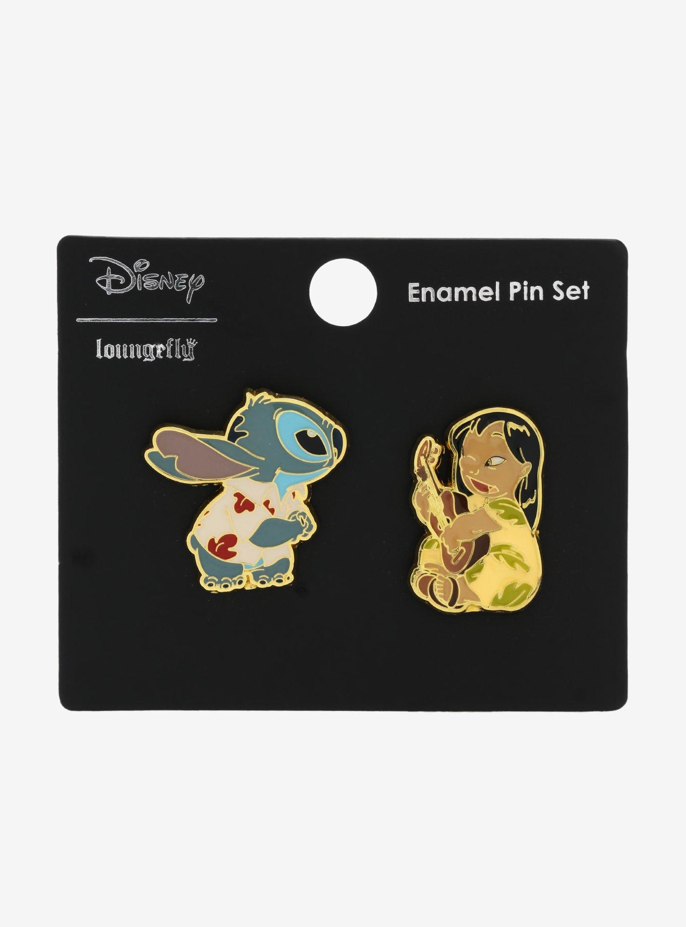 Loungefly Disney Lilo & Stitch Luau Enamel Pin Set - BoxLunch Exclusive, , alternate