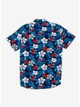 Red White & Blue Floral Woven Button-Up, MULTI, alternate