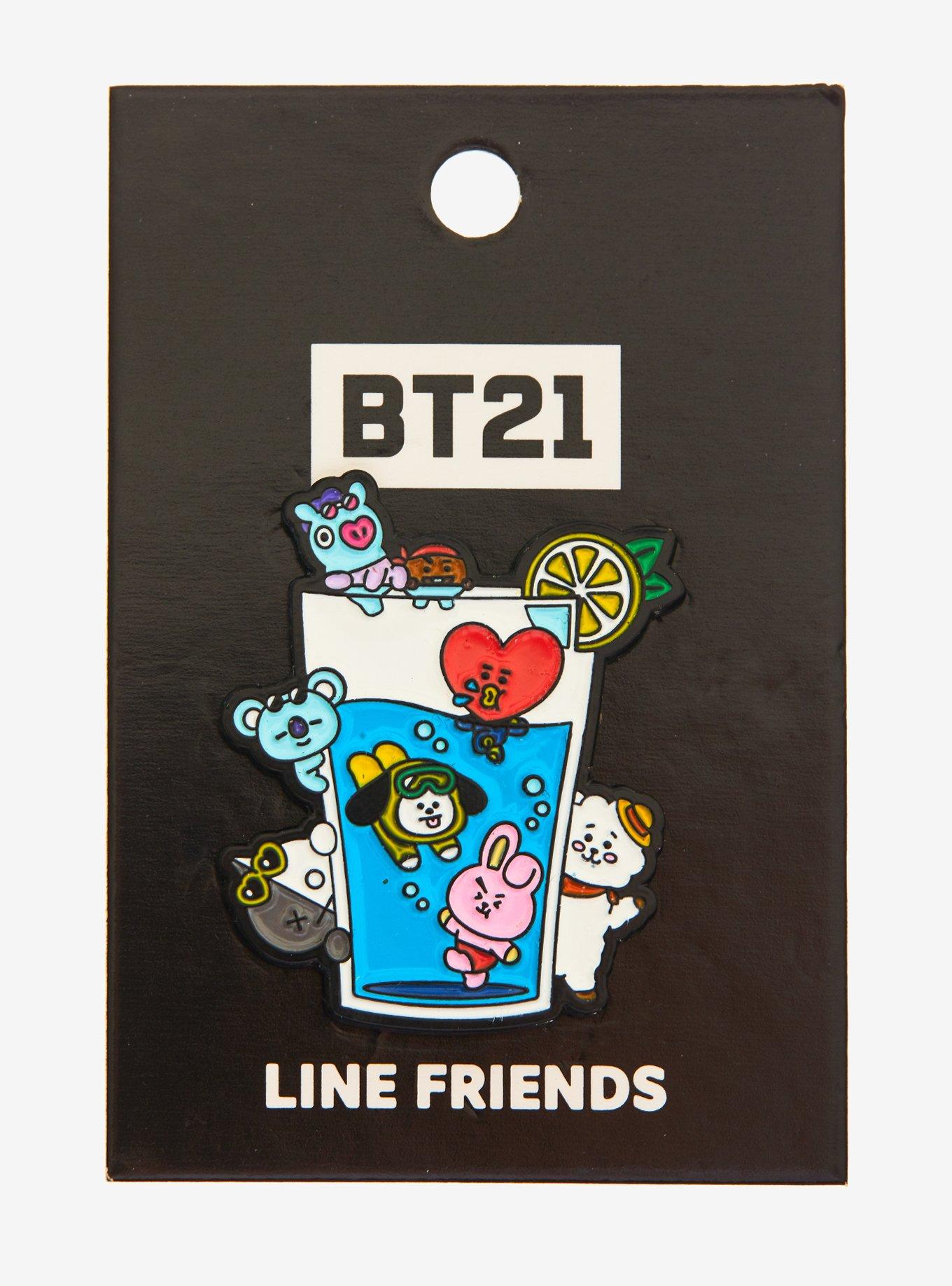 BT21 Drink Group Enamel Pin, , hi-res