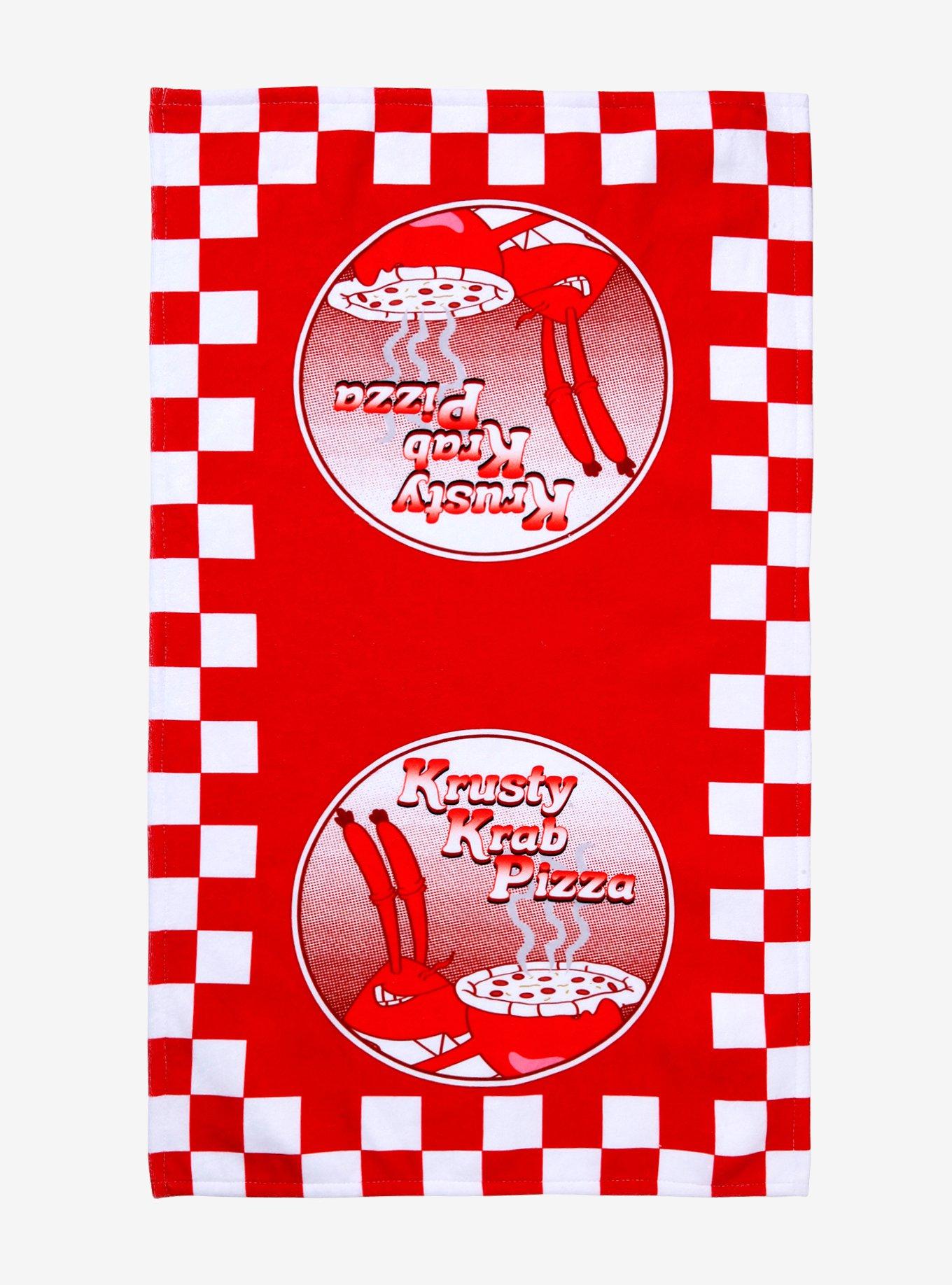 SpongeBob SquarePants Krusty Krab Pizza Kitchen Towel - BoxLunch Exclusive, , alternate