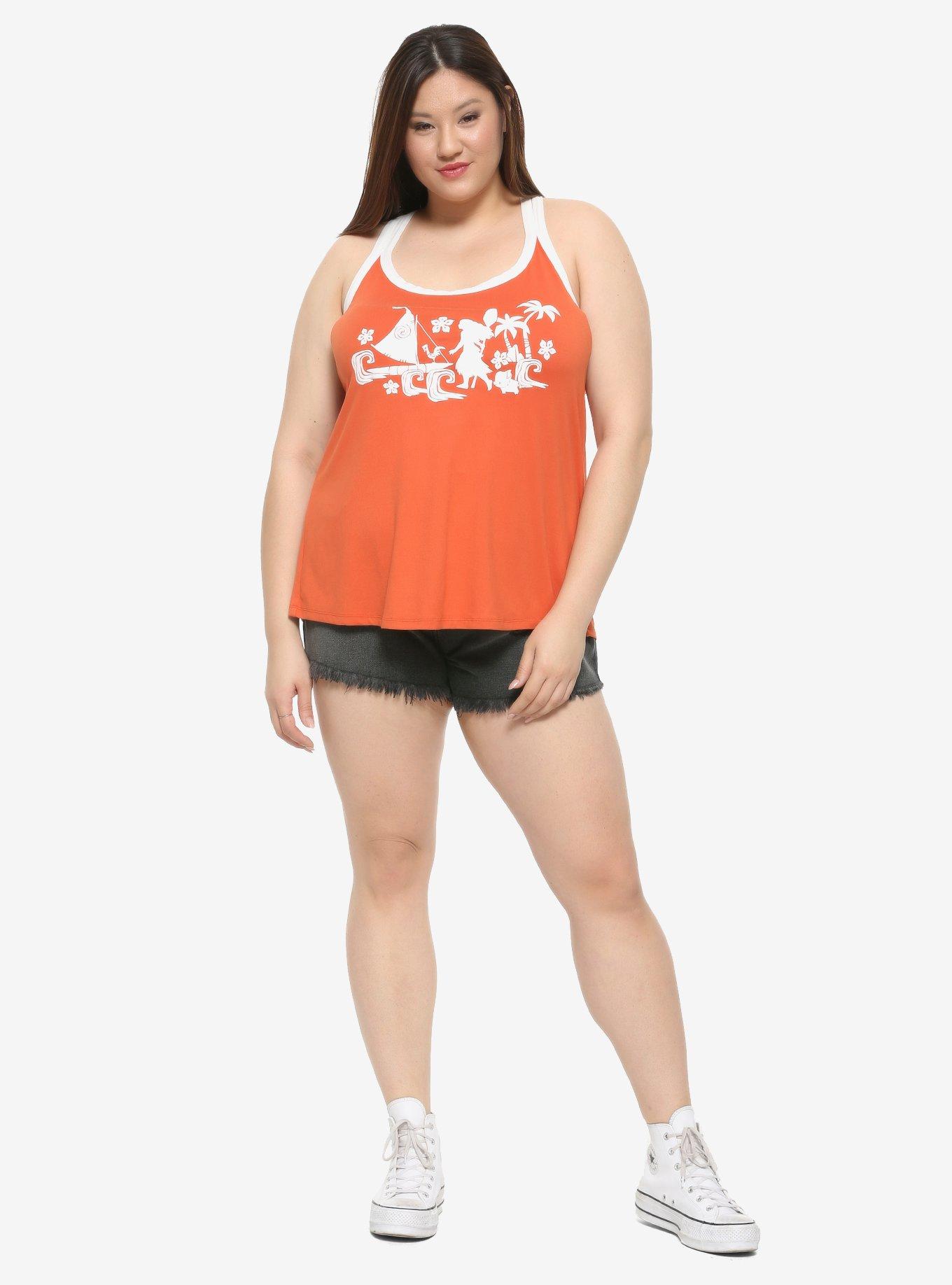 Disney Moana Silhouette Scene Strappy Tank Top Plus Size, MULTI, alternate