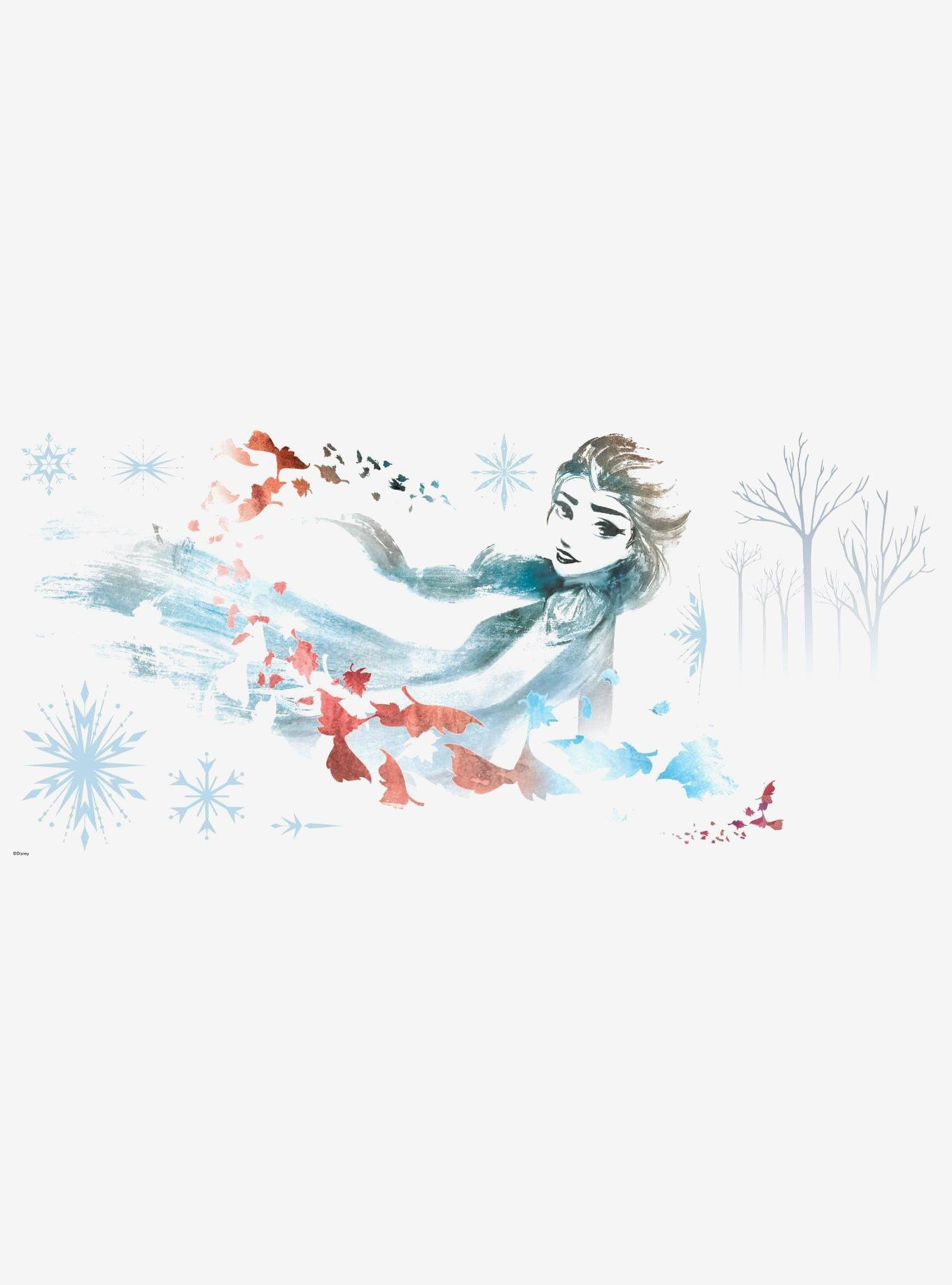 Disney Frozen 2 Watercolor Elsa Peel And Stick Giant Wall Decals, , alternate