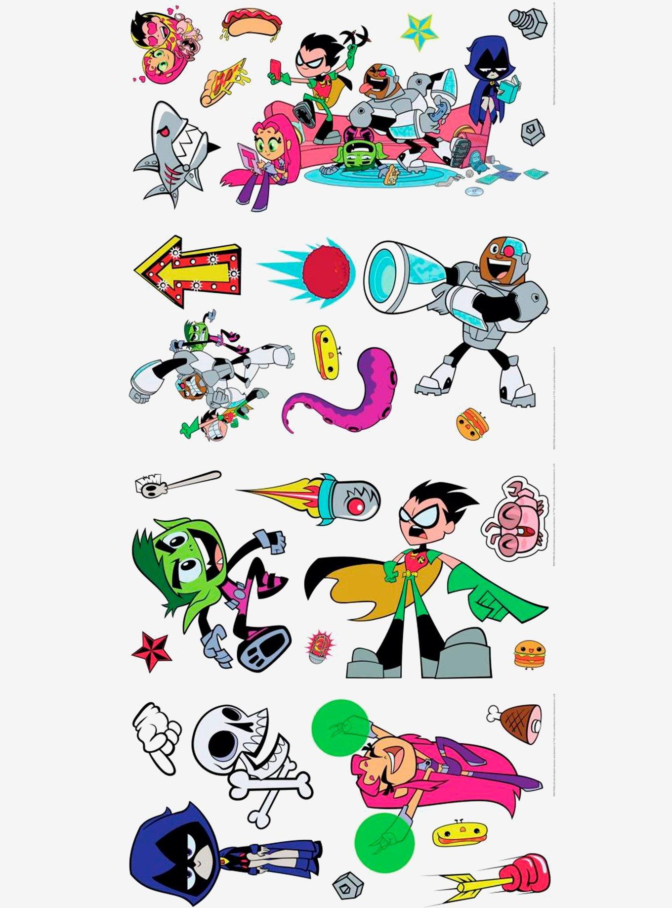 DC Comics Teen Titans Go! Peel And Stick Wall Decals, , alternate