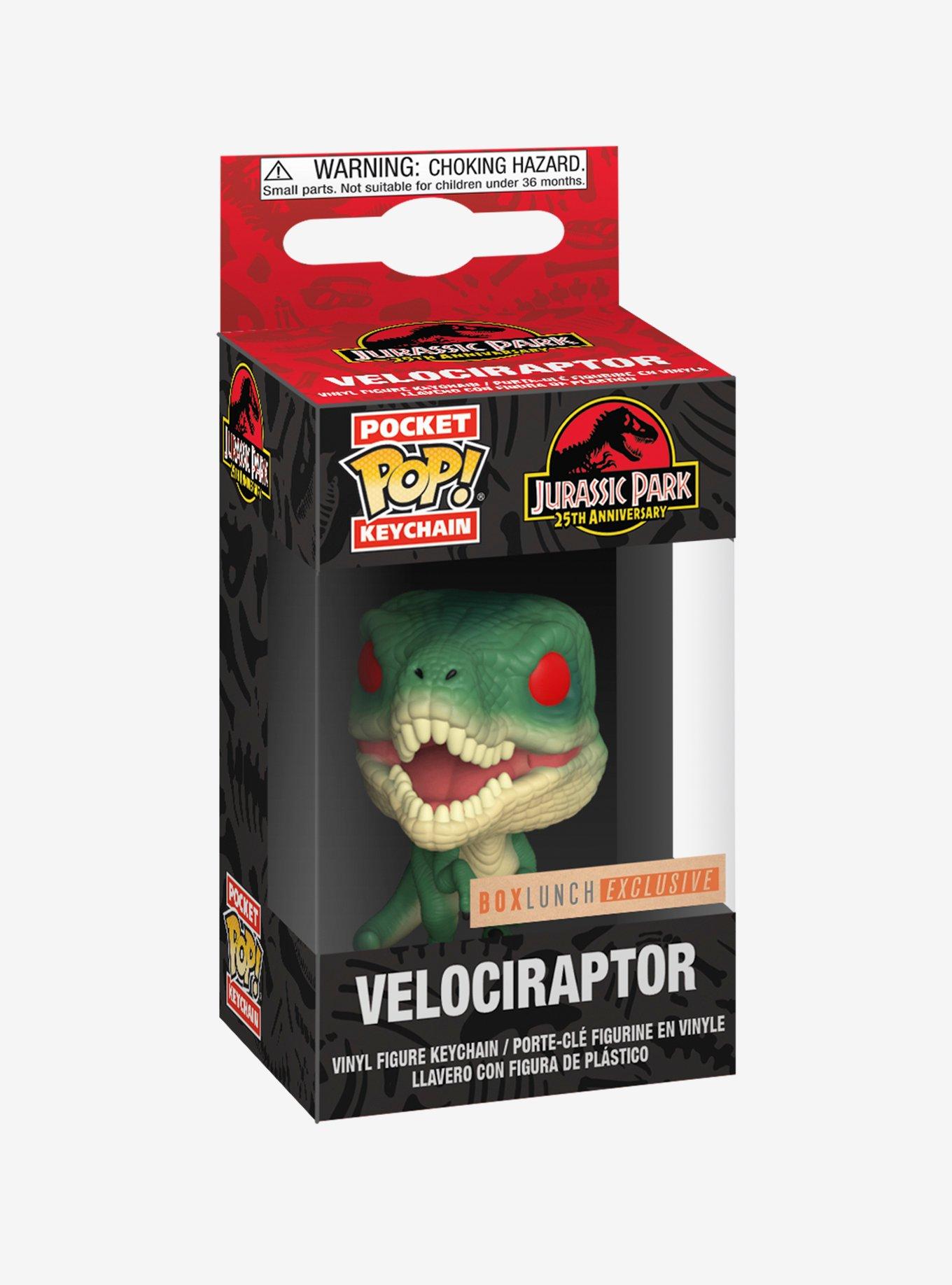 Funko Pocket Pop! Jurassic Park 25th Anniversary Velociraptor Vinyl Keychain - BoxLunch Exclusive, , alternate