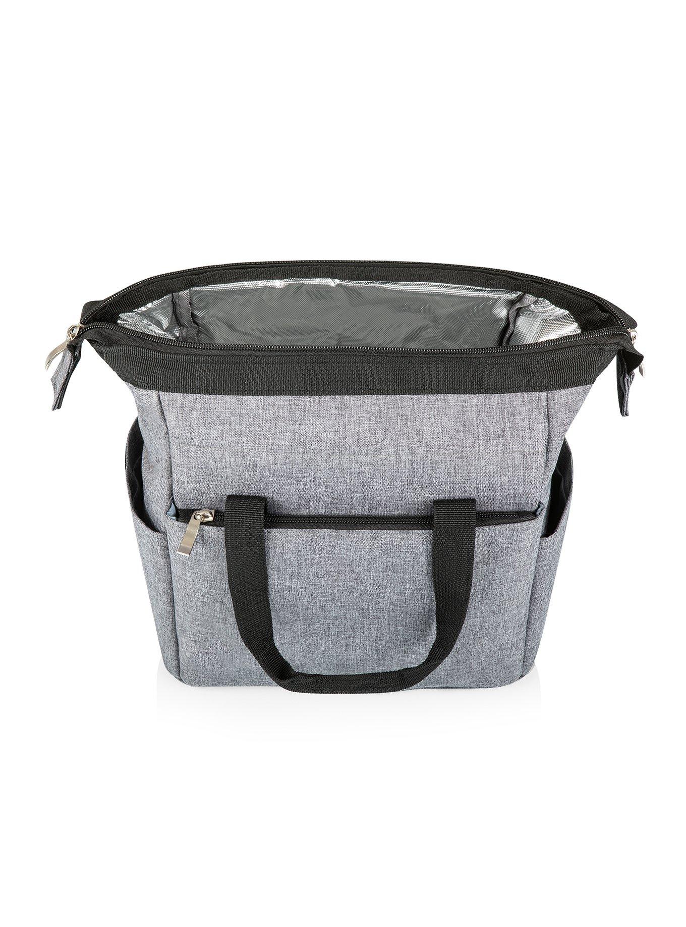 On The Go Heathered Gray Lunch Cooler, , alternate