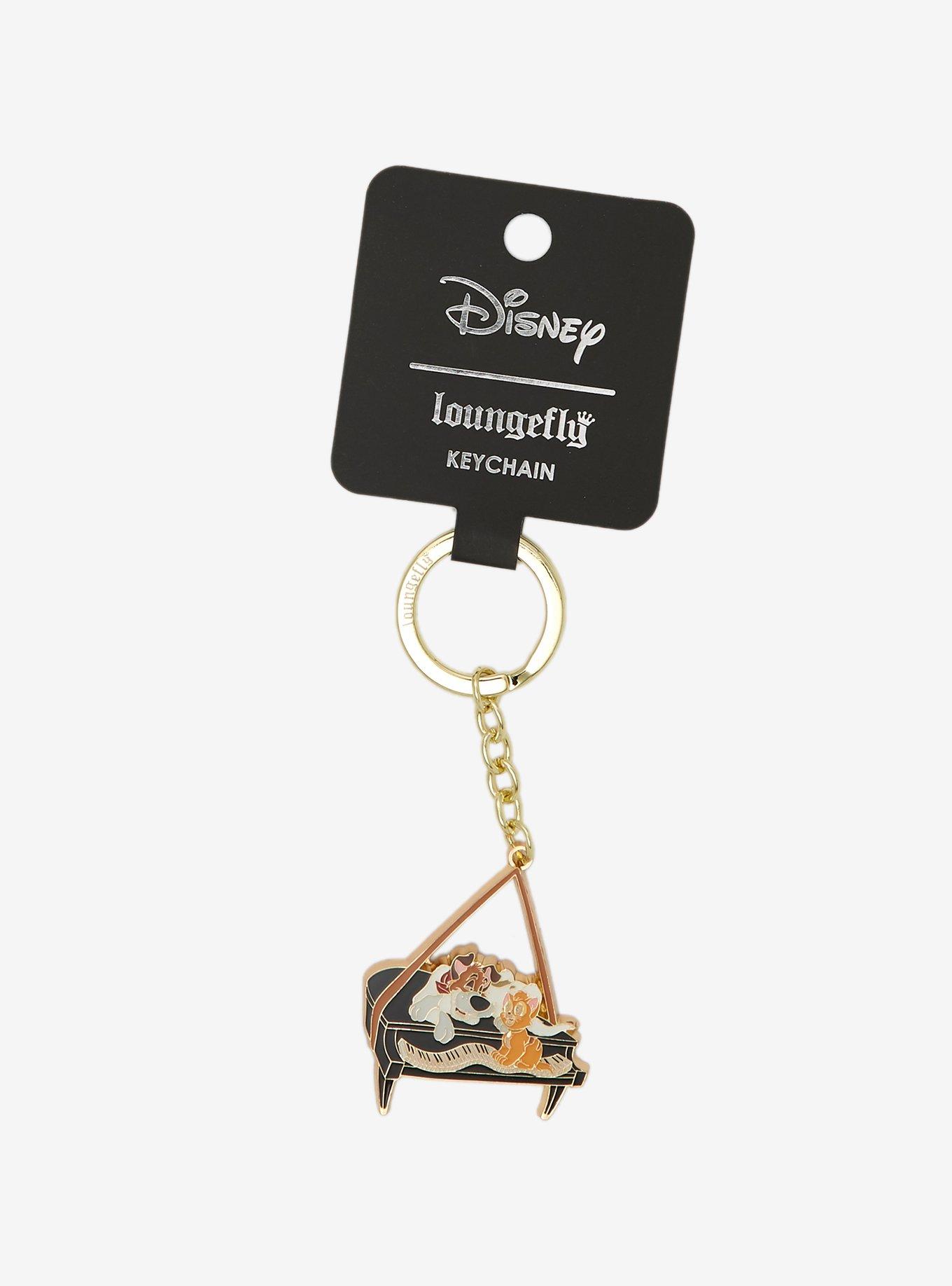 Loungefly Disney Oliver & Company Piano Enamel Keychain - BoxLunch Exclusive, , alternate