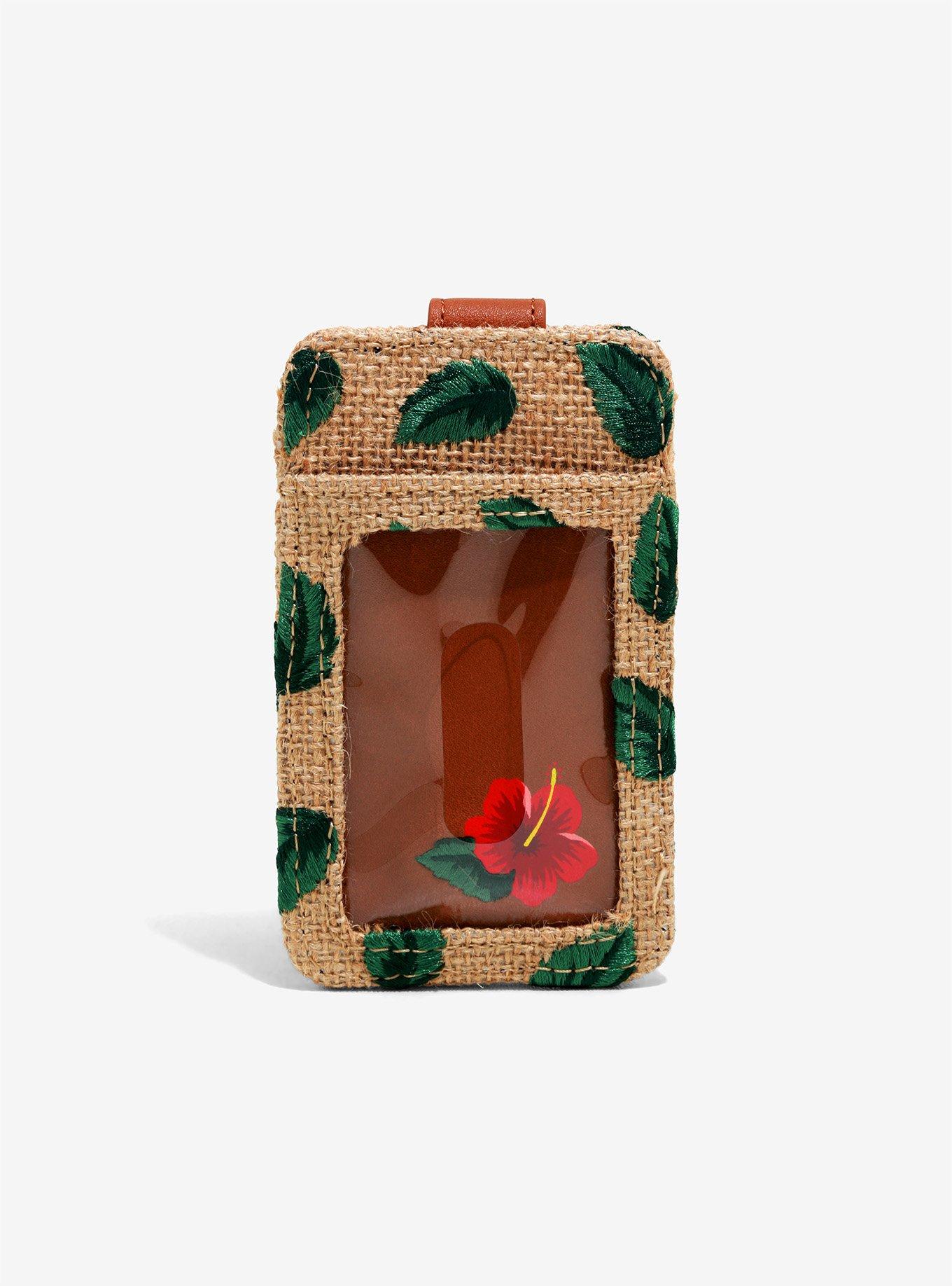 Loungefly Disney Lilo & Stitch Stitch with Leaves Burlap Cardholder - BoxLunch Exclusive, , alternate