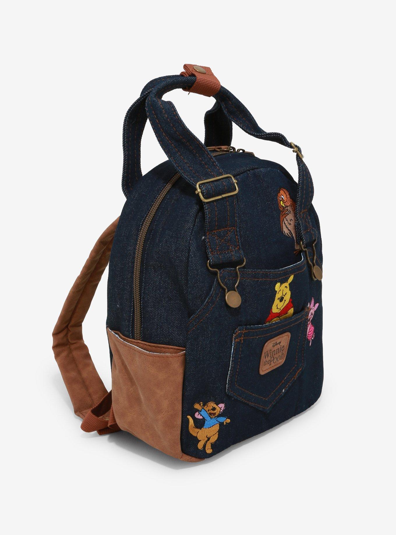 Her Universe Disney Winnie the Pooh Denim Overall Mini Backpack - BoxLunch Exclusive, , alternate