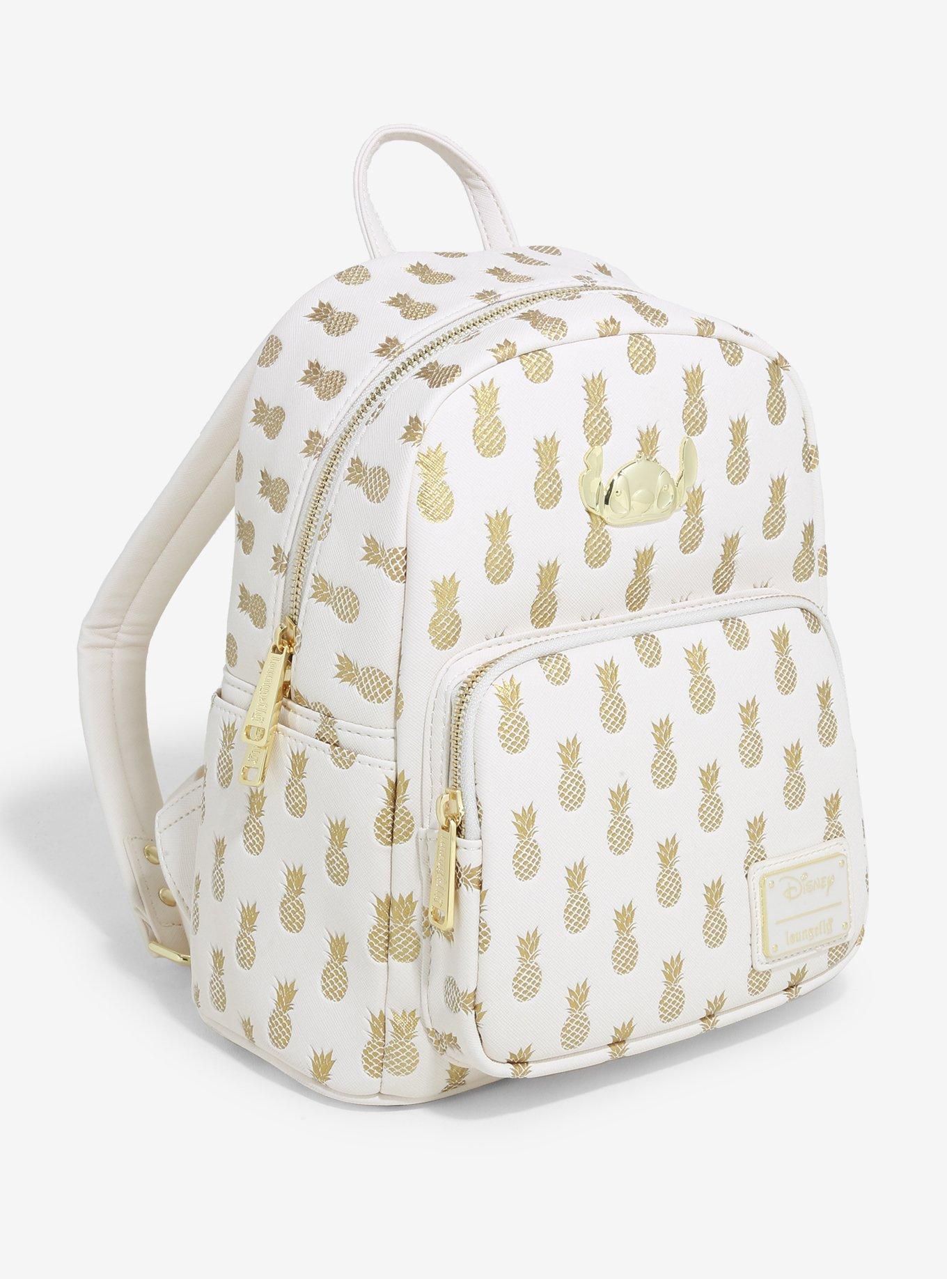 Loungefly Disney Lilo & Stitch Metallic Pineapples Mini Backpack - BoxLunch Exclusive, , alternate