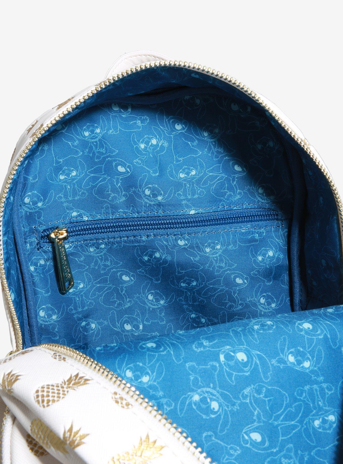 Loungefly Disney Lilo & Stitch Metallic Pineapples Mini Backpack - BoxLunch Exclusive, , alternate