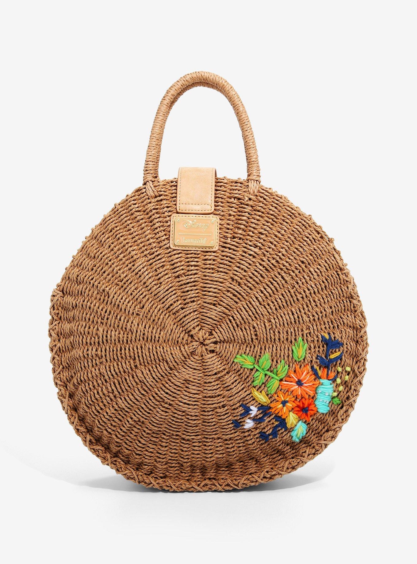 Loungefly Disney Peter Pan Mermaid Lagoon Straw Circle Tote - BoxLunch Exclusive, , alternate