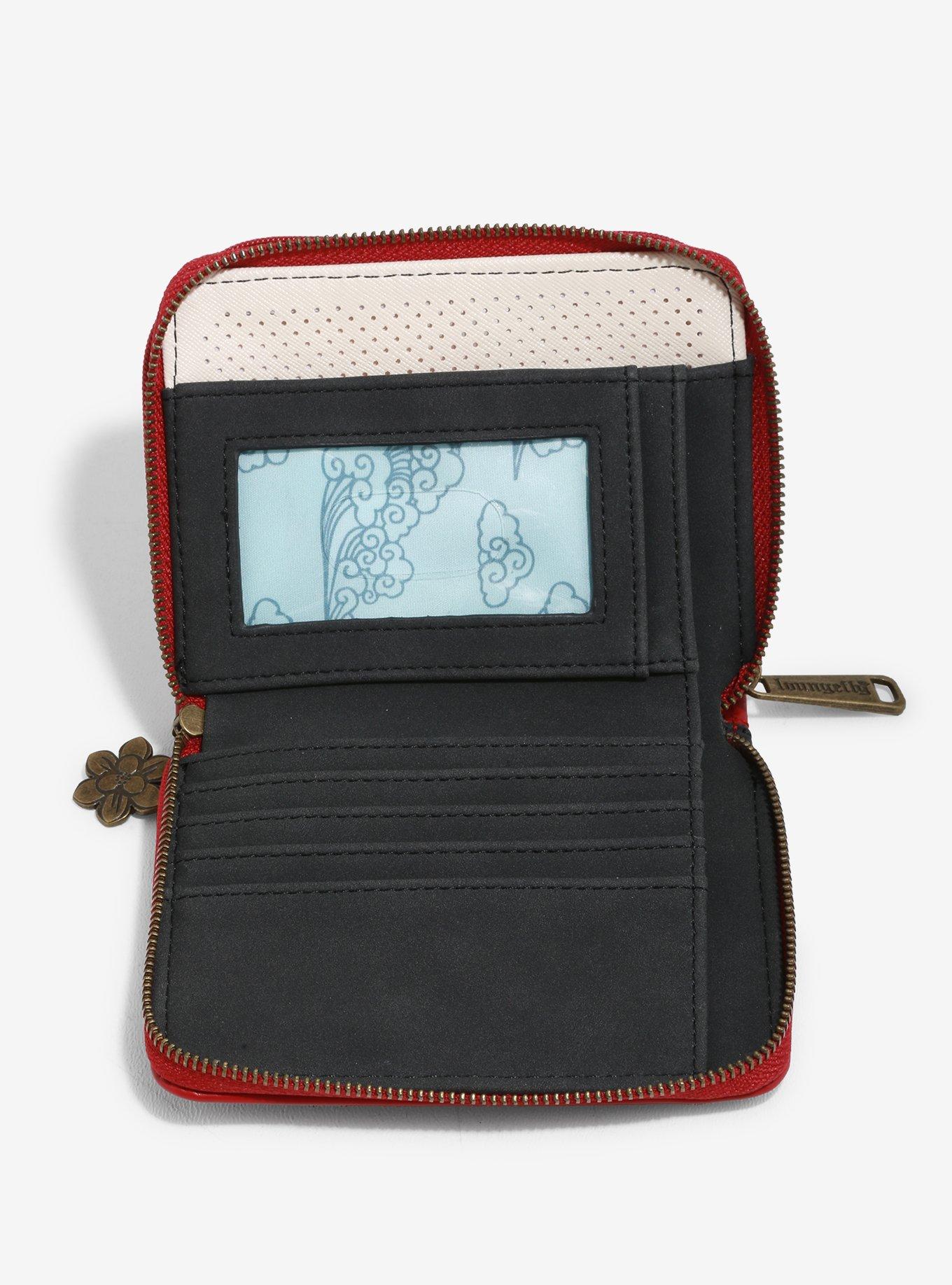 Loungefly Disney Mulan Blossom Pin Collector Wallet - BoxLunch Exclusive, , alternate