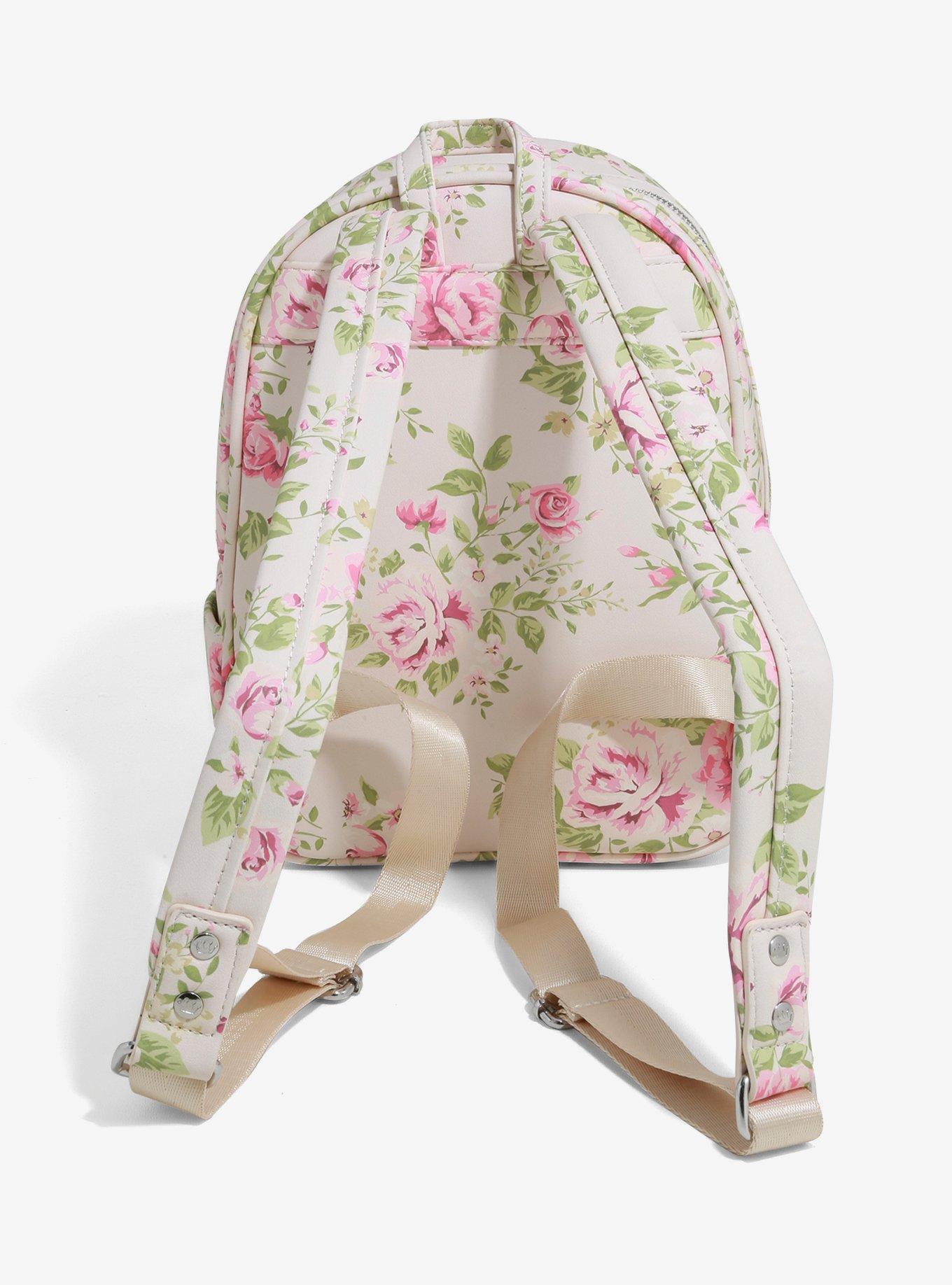 Loungefly Aristocats Duchess in Paris Floral AOP Mini Backpack (Exclusive)