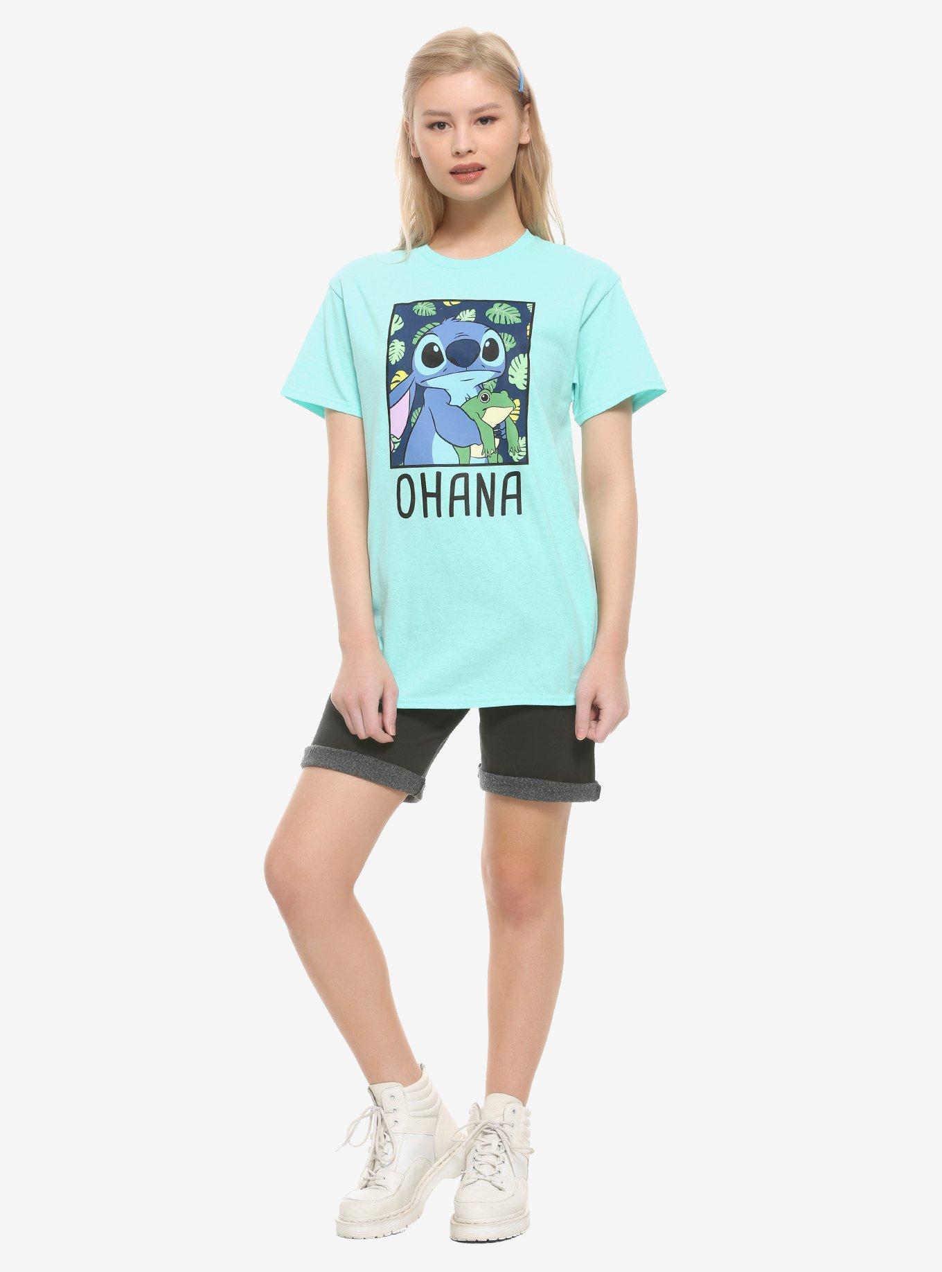 Disney Lilo & Stitch Frog Ohana Girls T-Shirt, MULTI, alternate