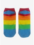 Smol Gay Rainbow No-Show Socks, , alternate