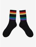 Proud Rainbow Crew Socks, , alternate