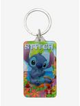 Disney Lilo & Stitch Flowers Lucite Key Chain, , alternate