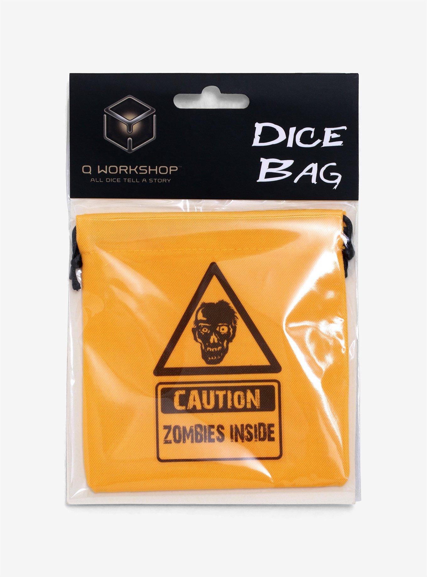 Caution Zombies Dice Bag, , alternate