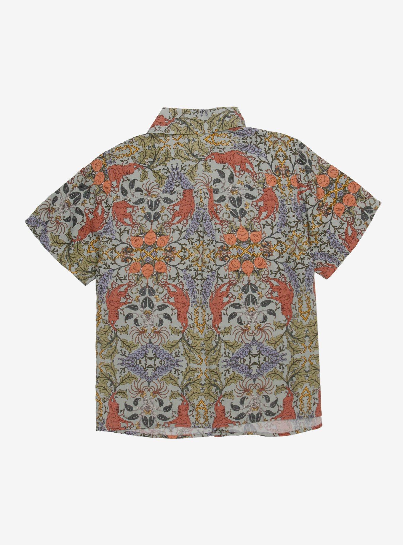 Harry Potter Herbology Nouveau Art Girls Woven Top, MULTI, alternate