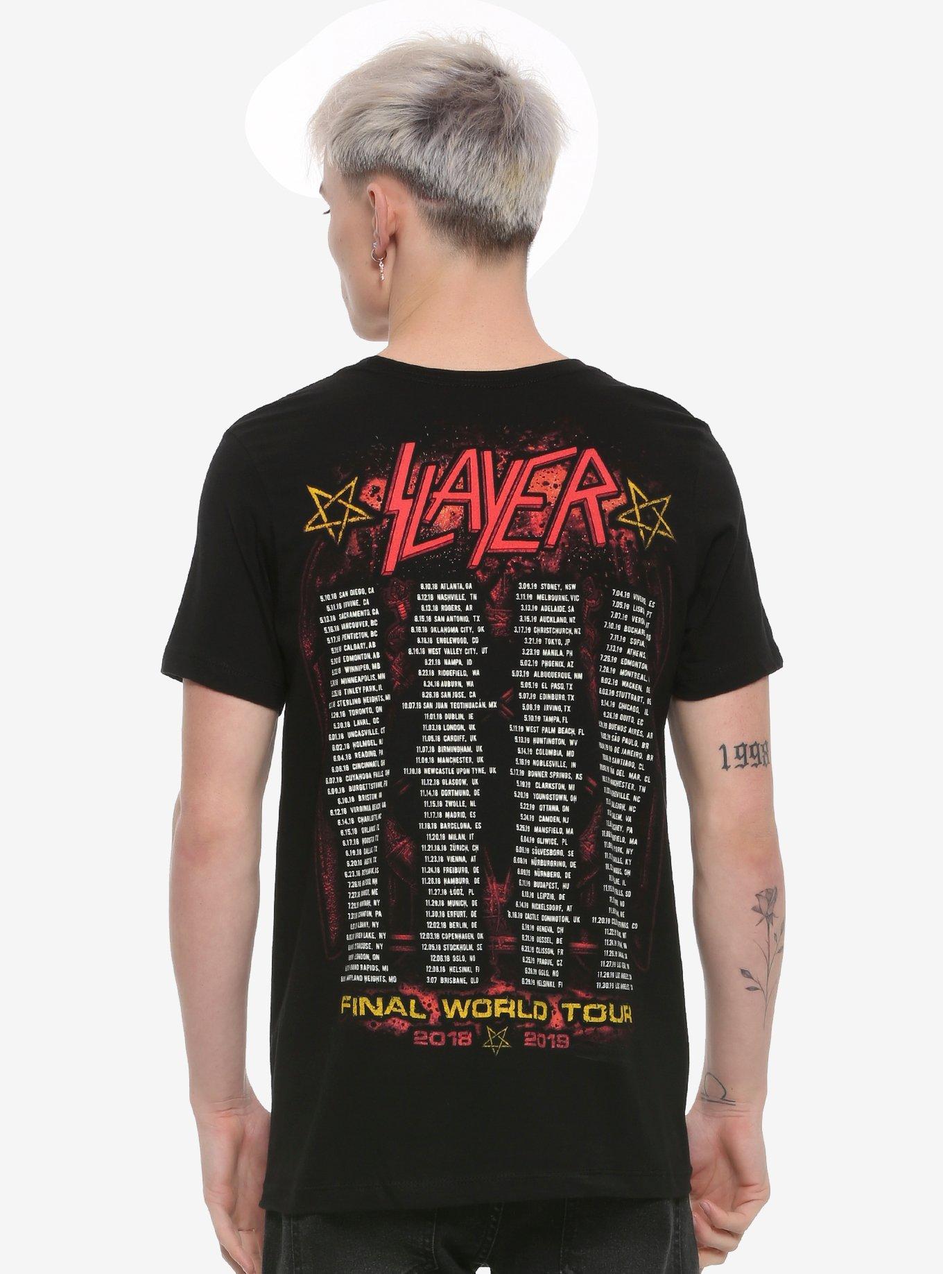 Slayer Final World Tour T-Shirt, BLACK, alternate