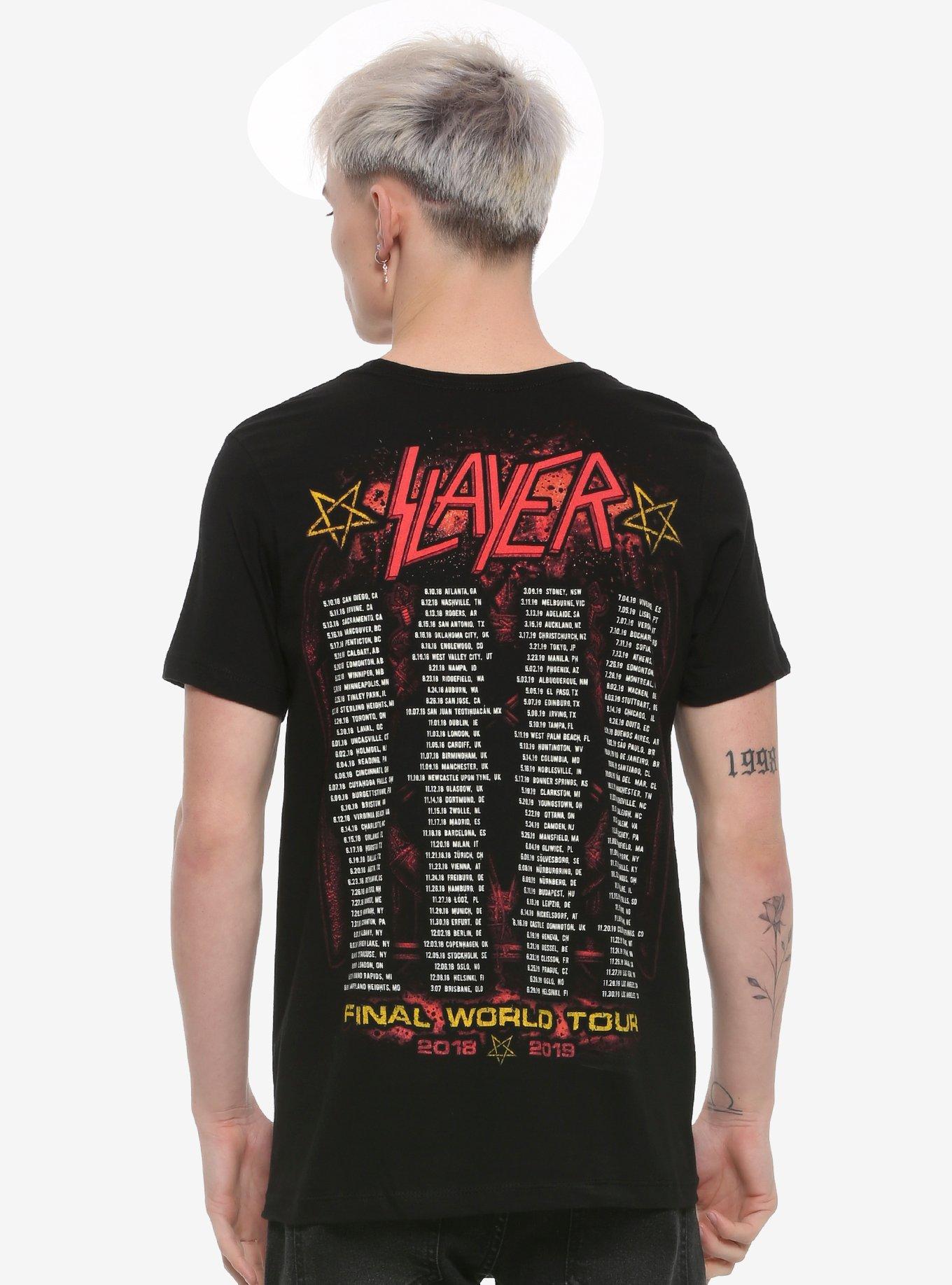 Slayer Final World Tour T-Shirt, BLACK, alternate