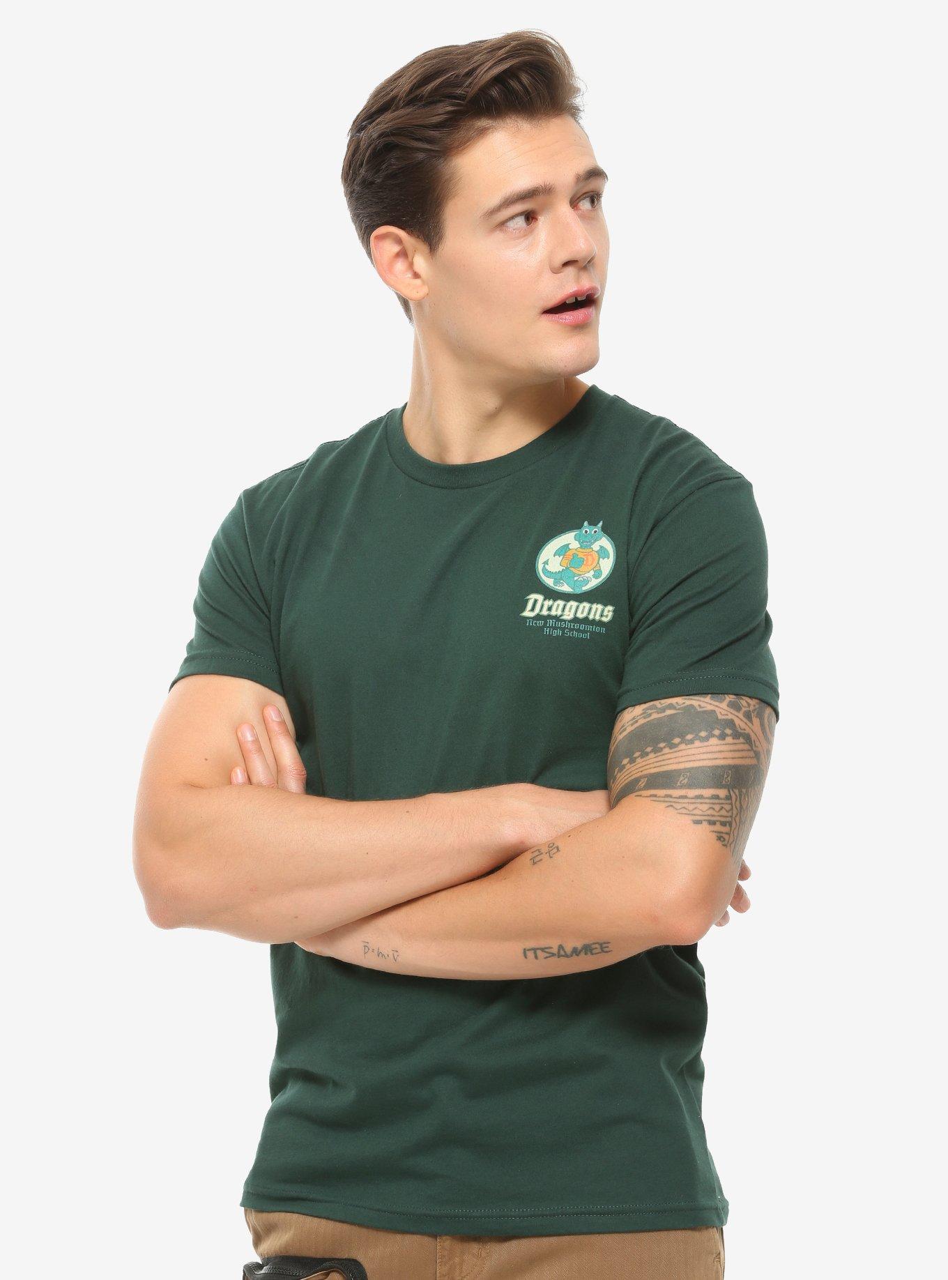 Disney Pixar Onward New Mushroomton High School Dragons T-Shirt - BoxLunch Exclusive, GREEN, alternate