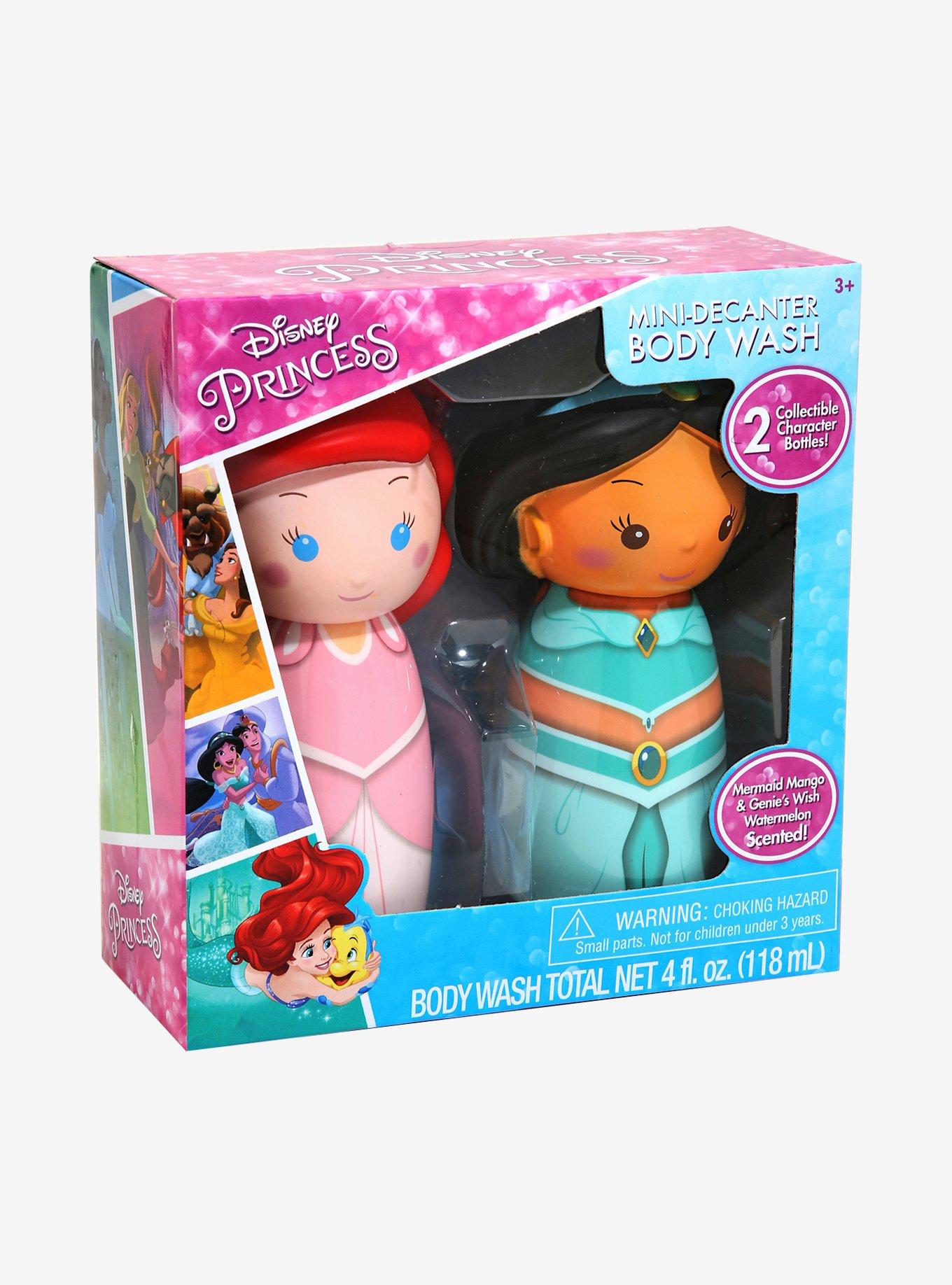 Disney Princess Ariel & Jasmine Mini-Decanter Body Wash Set, , alternate