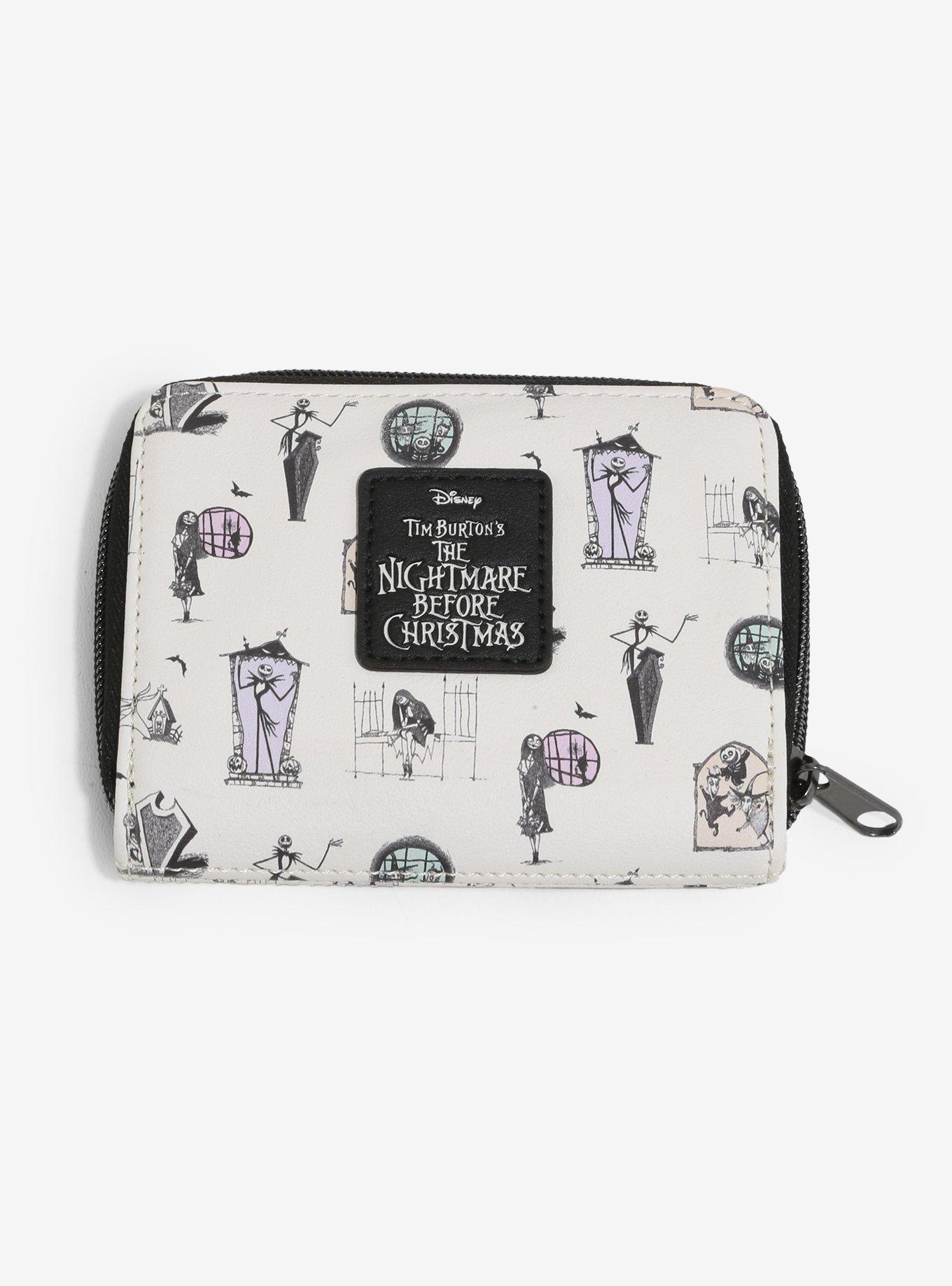 The Nightmare Before Christmas Pastel Characters Mini Zip Wallet, , alternate