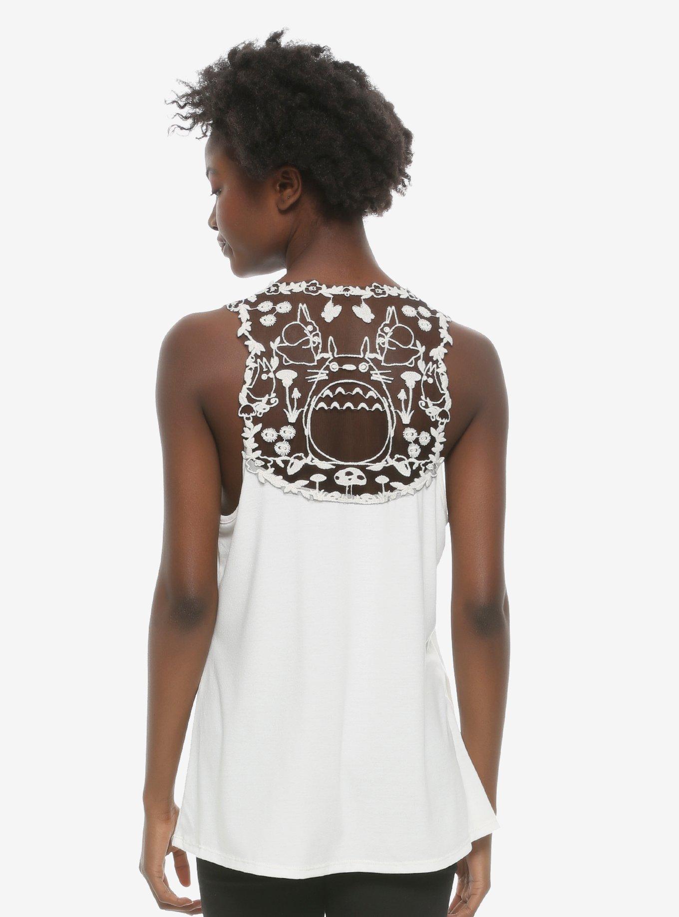 Studio Ghibli My Neighbor Totoro Crochet Back Tank Top, MULTI, alternate