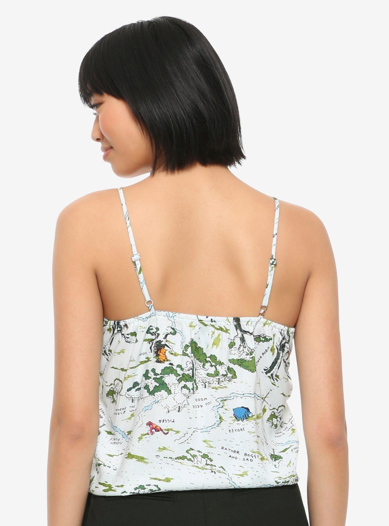 Disney Winnie The Pooh Hundred Acre Wood Tie-Front Tank Top, MULTI, alternate