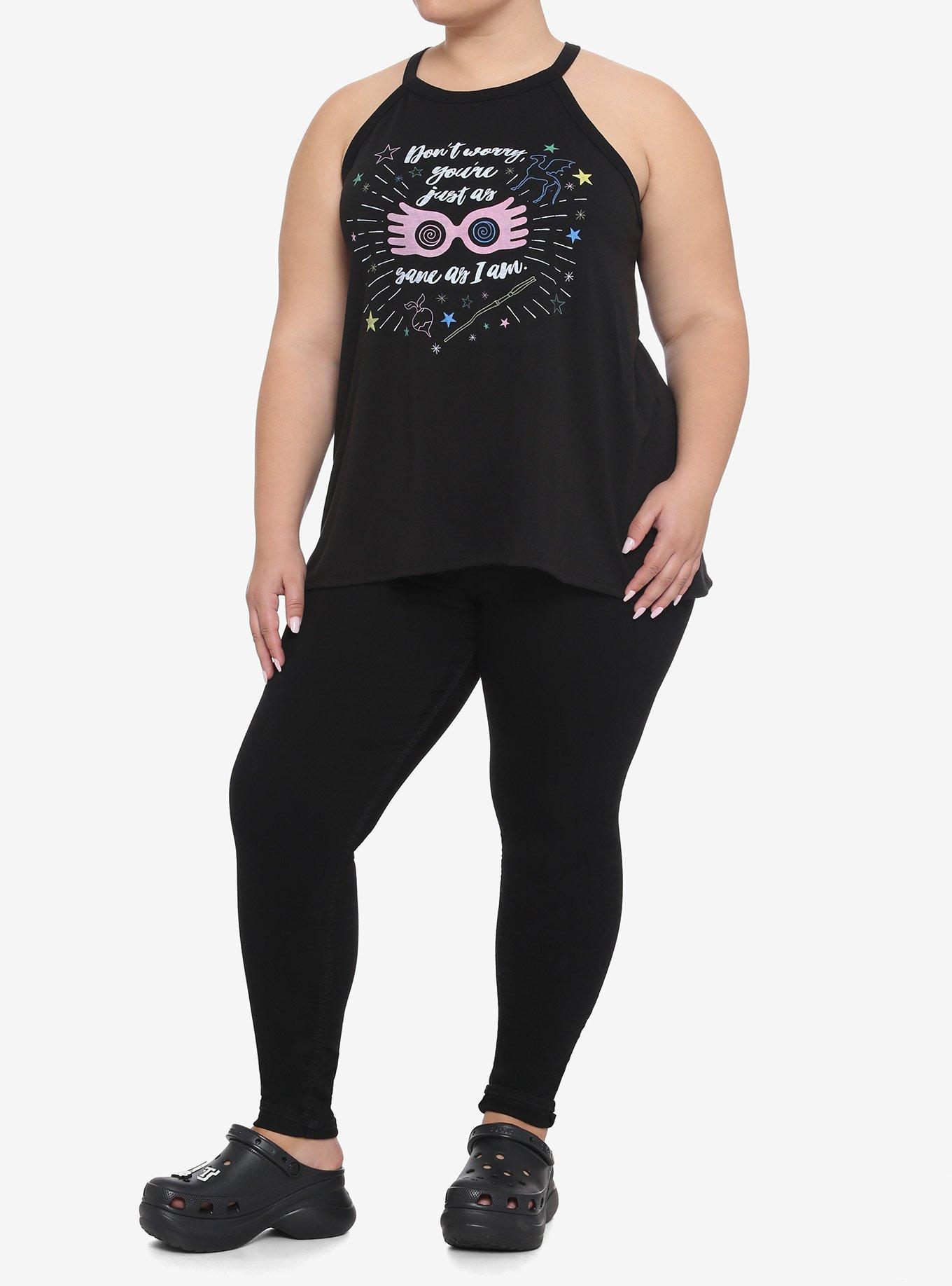 Harry Potter Luna Lovegood Chiffon Back Tank Top Plus Size, MULTI, alternate