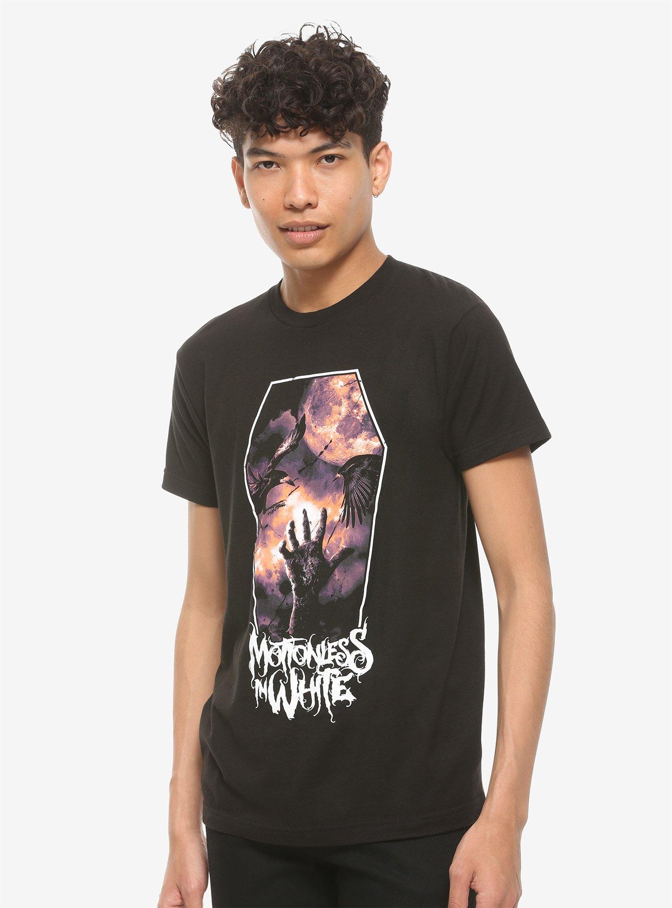 Motionless In White Full Moon Coffin T-Shirt, BLACK, alternate