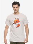 Fox & Rabbit T-Shirt By Alex Solis, GREY, alternate