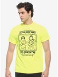 Say No To Sports Neon Yellow T-Shirt By Steven Rhodes Hot Topic Exclusive, SAFETY GREEN, alternate