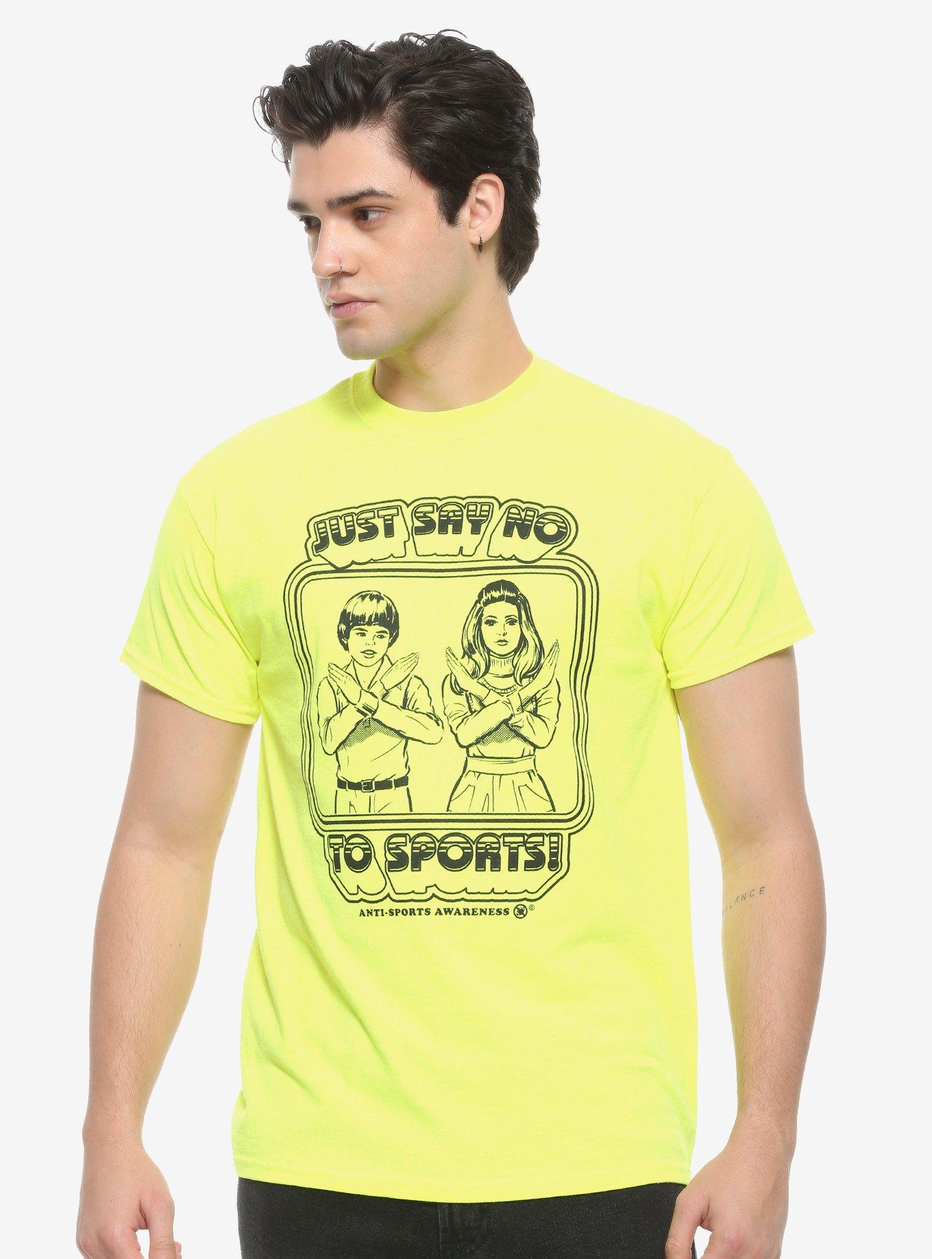 Say No To Sports Neon Yellow T-Shirt By Steven Rhodes Hot Topic ...