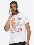 Hot Cats In Your Area T-Shirt, WHITE, alternate