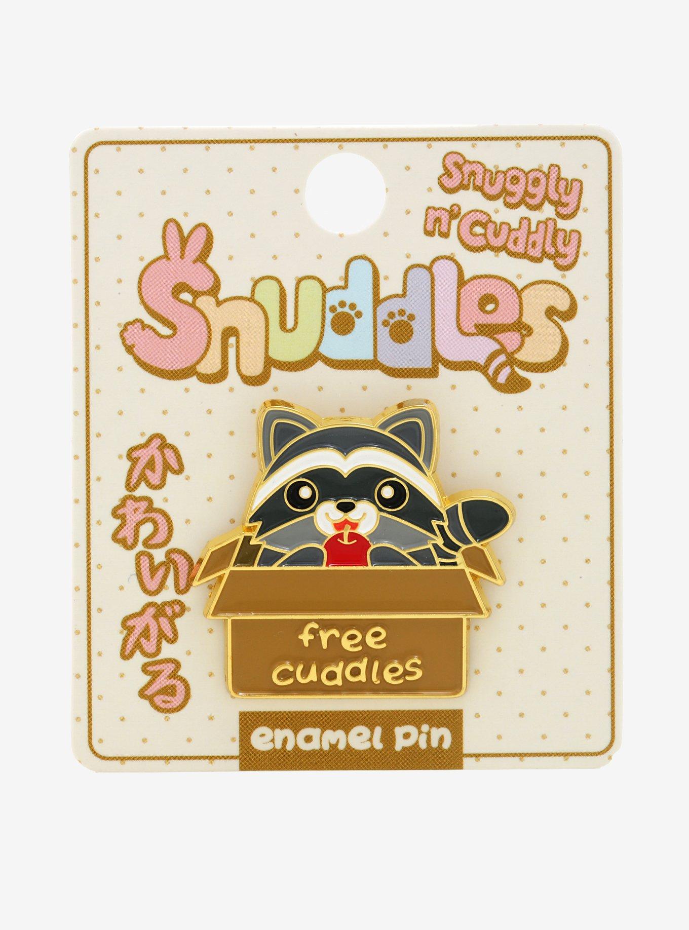 Raccoon Free Cuddles Enamel Pin - BoxLunch Exclusive, , alternate