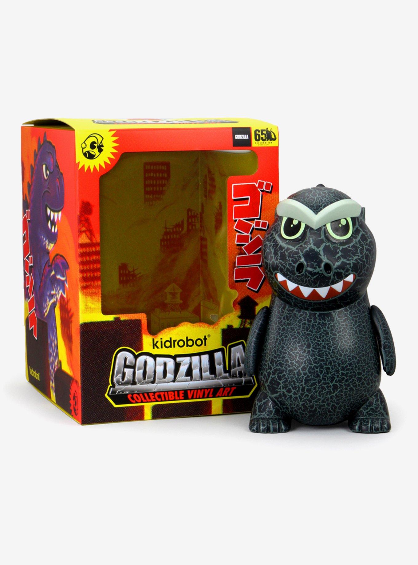 Kidrobot Godzilla (1954) Crackle Edition Glow-in-the-Dark Art Figure, , alternate