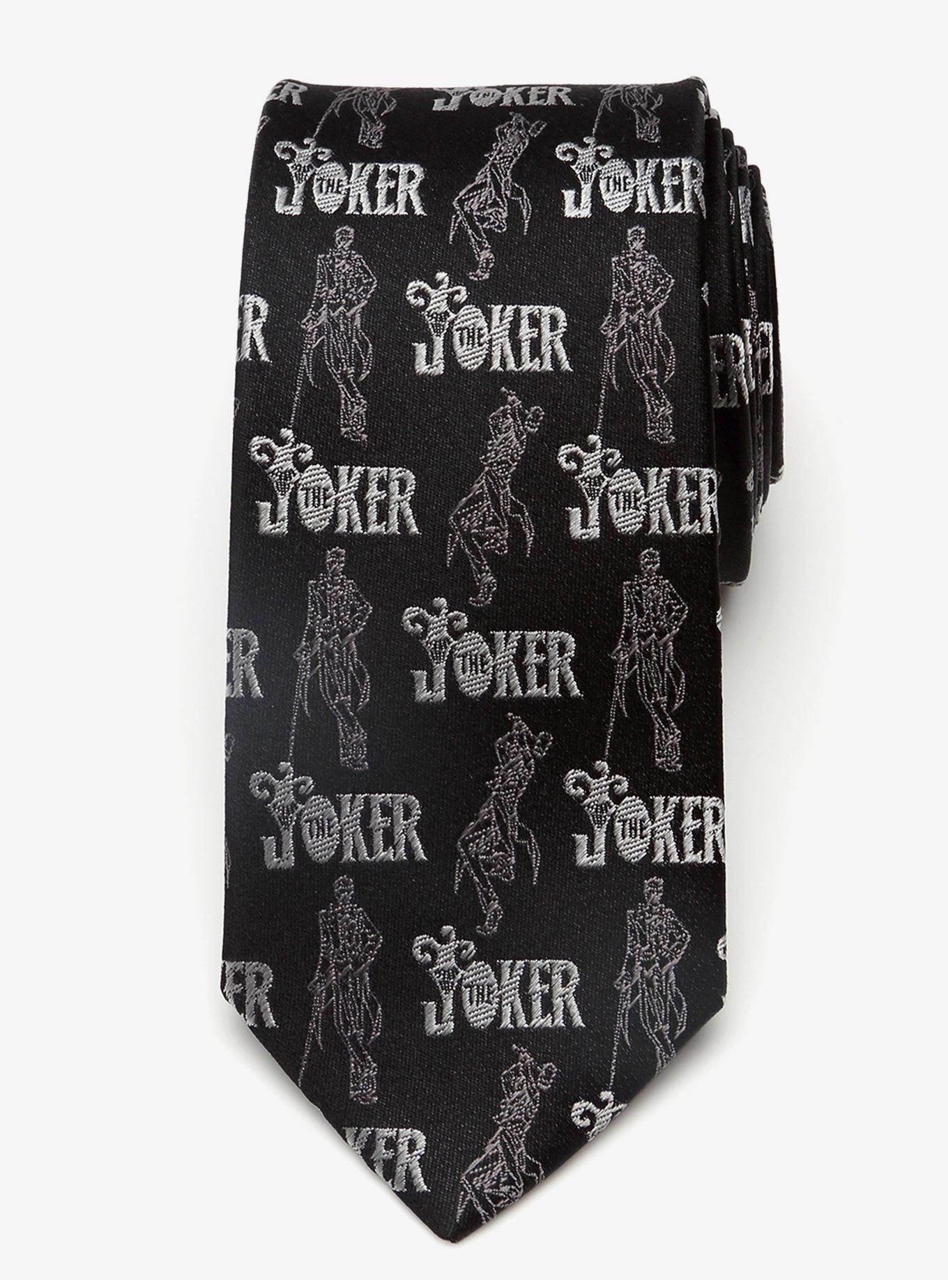 Dc Comics The Joker Black Youth Tie, , alternate