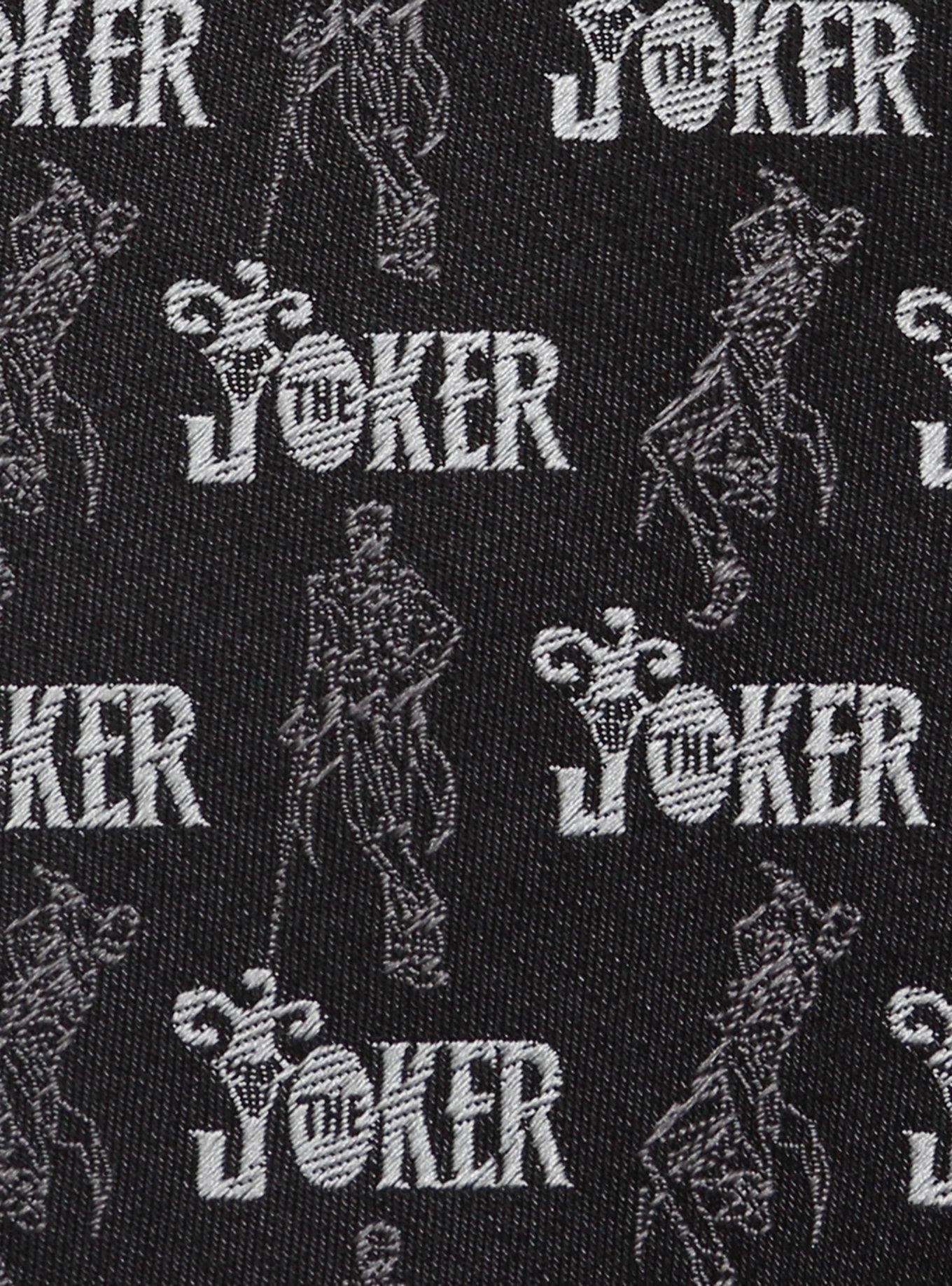 Dc Comics The Joker Black Youth Tie, , alternate
