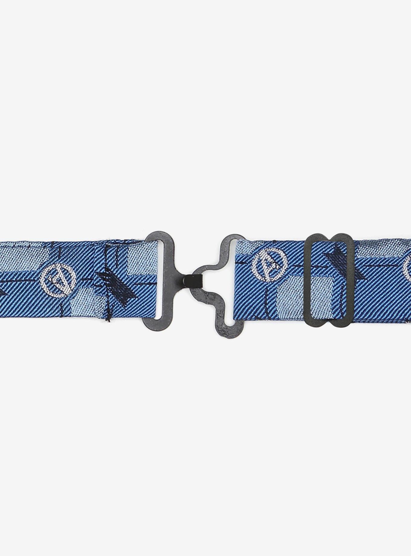 Marvel Avengers 4 Argyle Blue Youth Bow Tie, , alternate