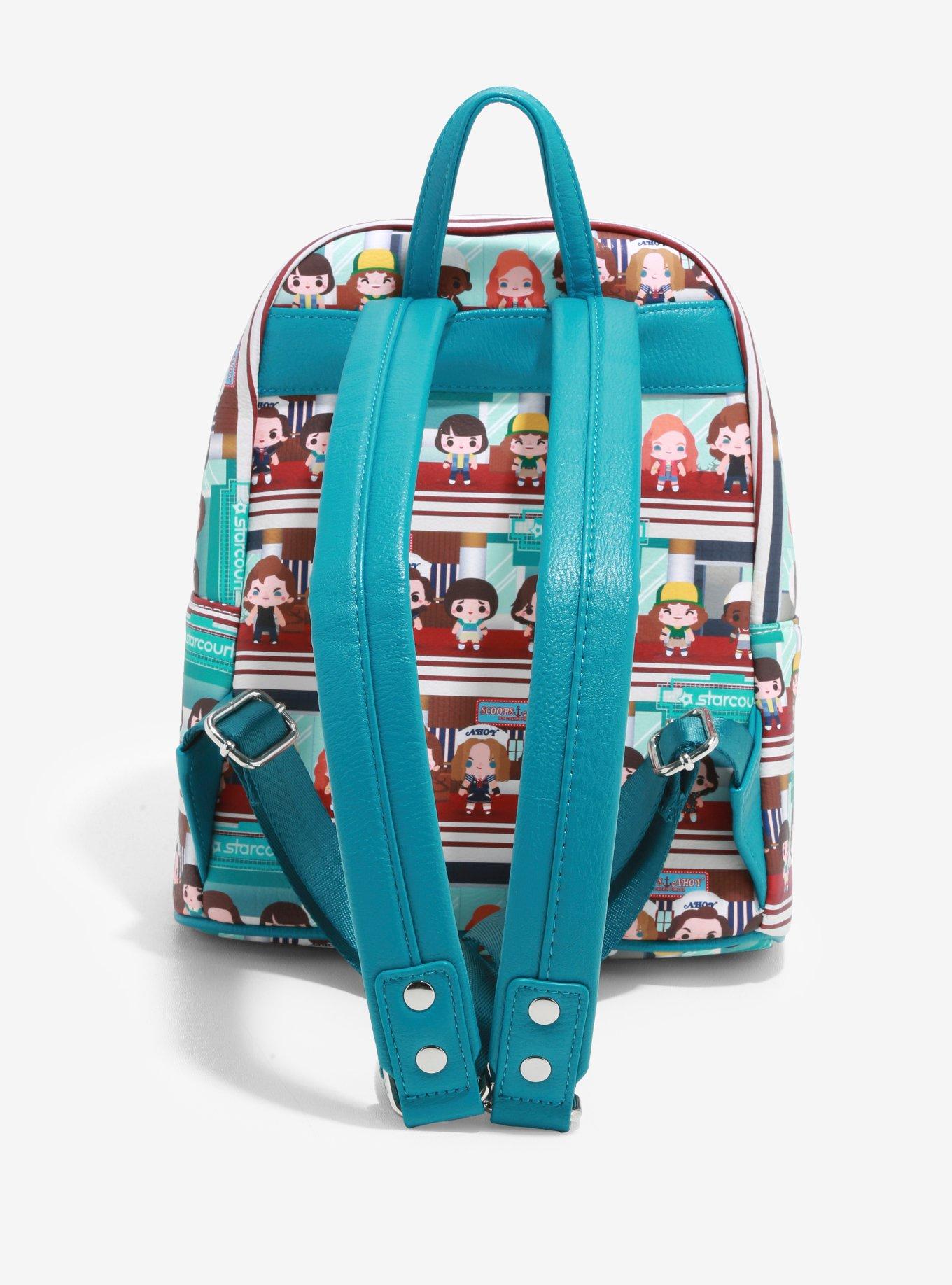 Loungefly Stranger Things Starcourt Mall Chibi Mini Backpack, , alternate