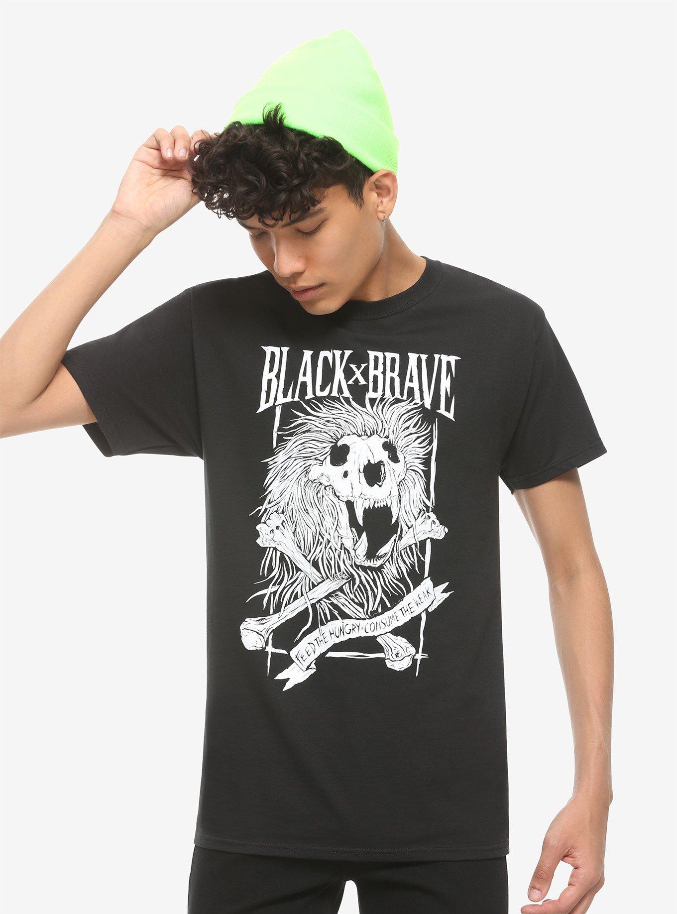 Black X Brave Feed The Hungry T-Shirt, BLACK, alternate