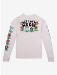 Disney Mickey Mouse Let Love Grow Long Sleeve T-Shirt - BoxLunch Exclusive, BLUE, alternate