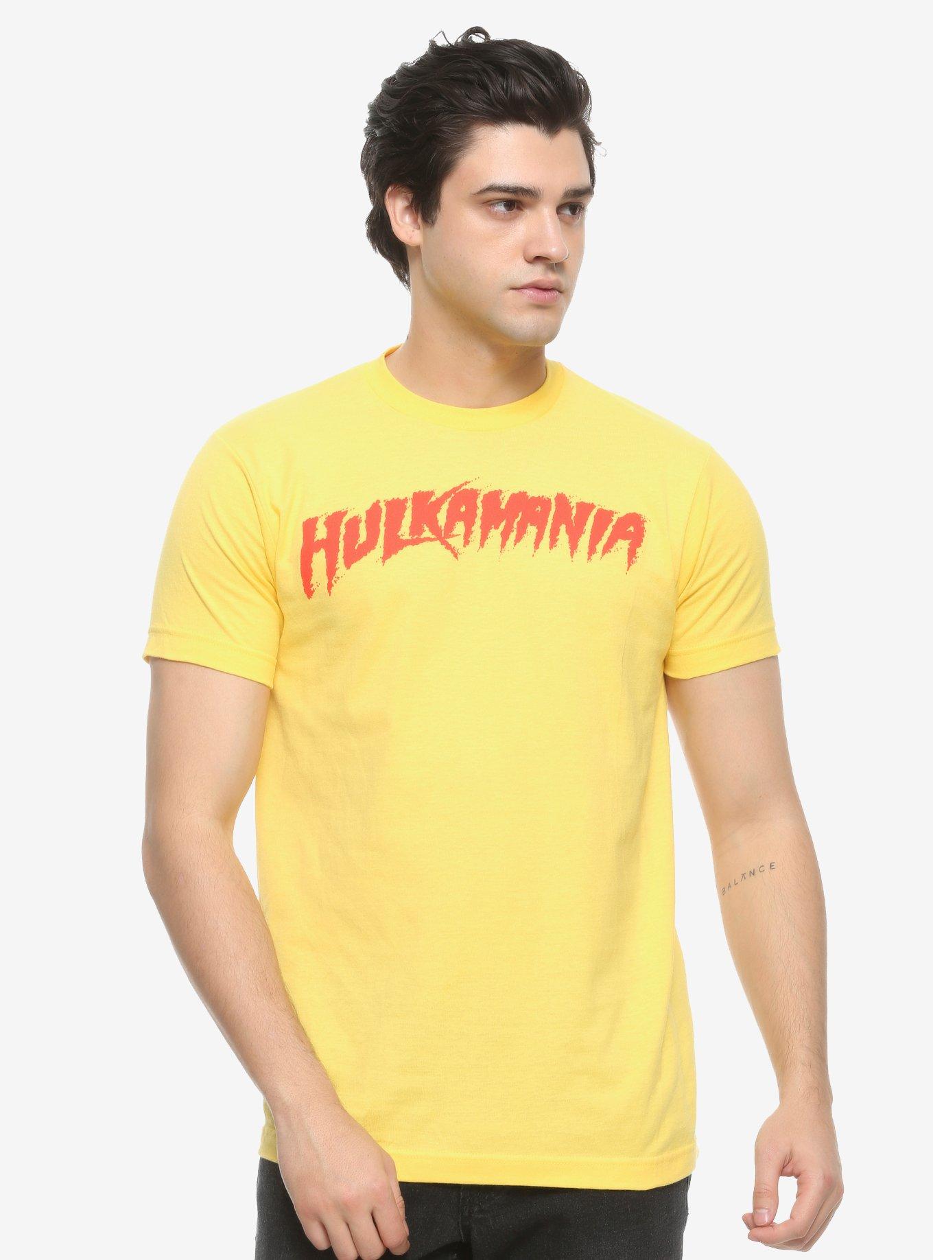 WWE Hulkamania Logo T-Shirt, YELLOW, alternate