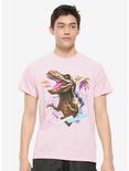Rad T-Rex T-Shirt By Vincent Trinidad, PINK, alternate
